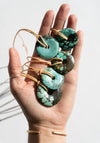 Turquoise Donut Pendant Necklaces