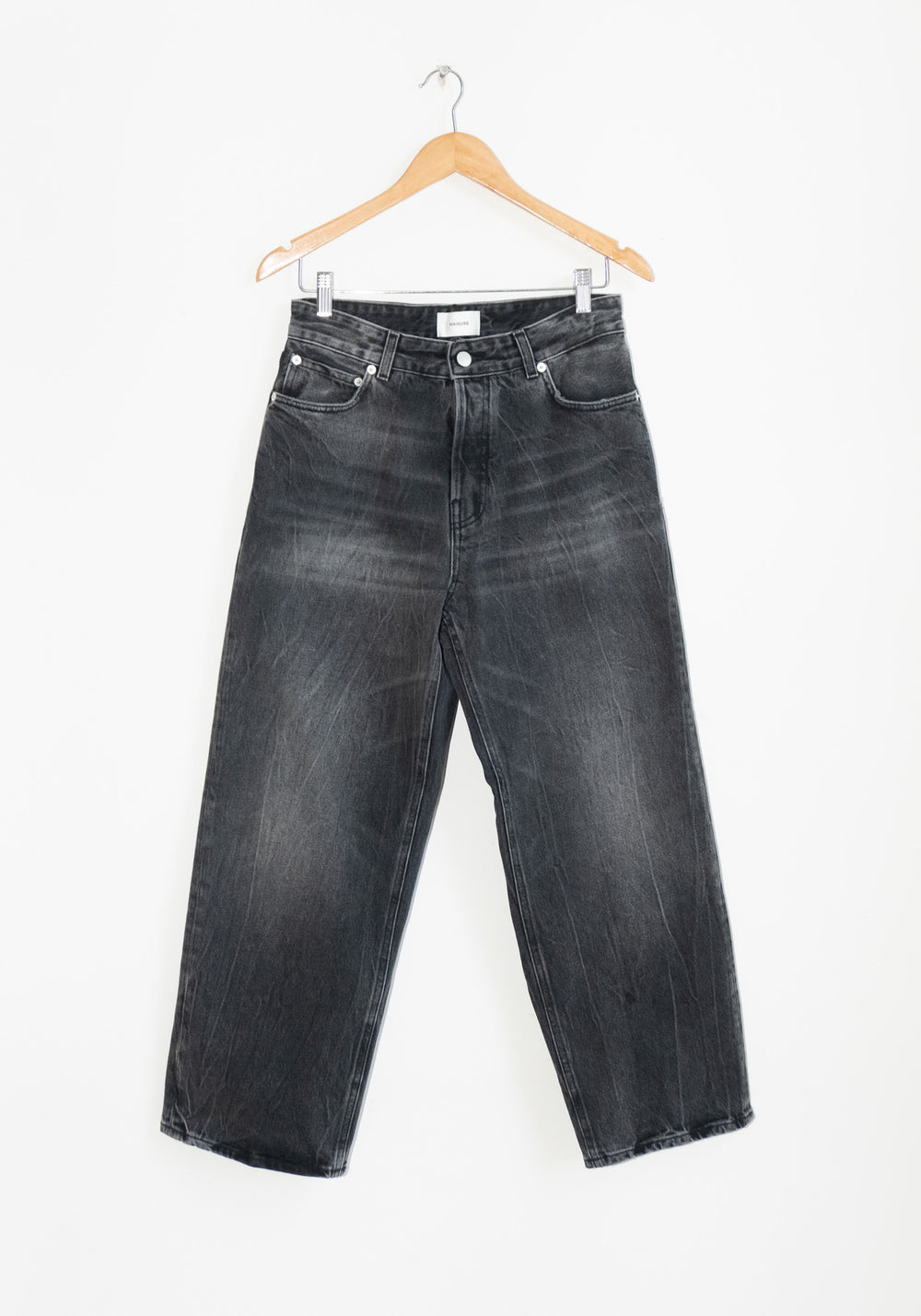 Betty Spider Straight Jean in Black