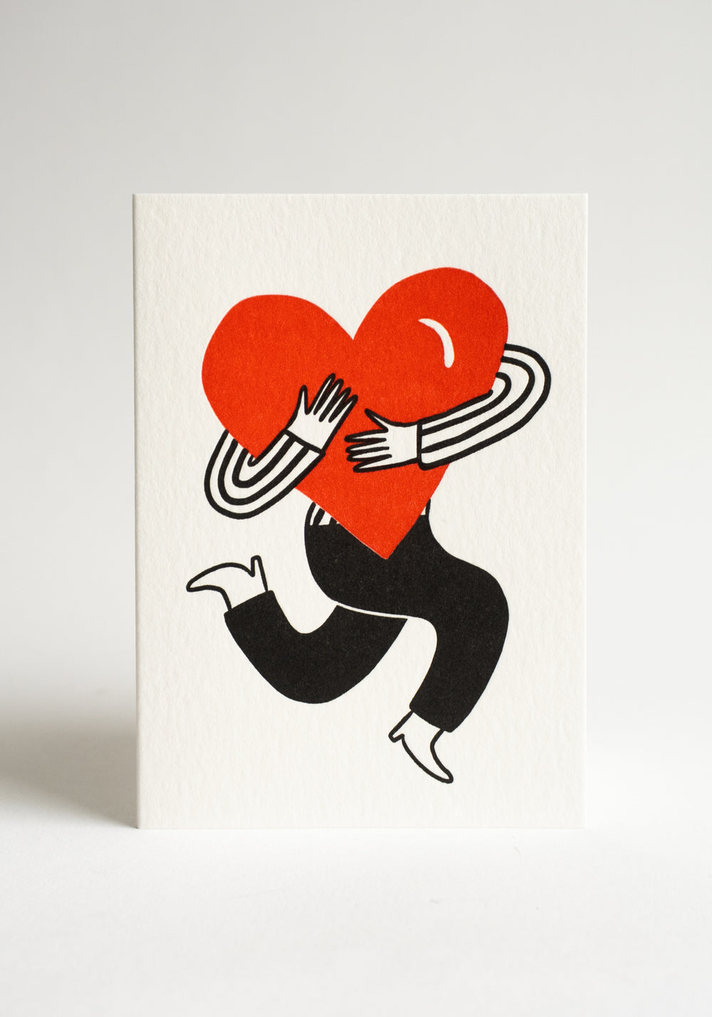 Holding Your Heart Letterpress Greeting Card