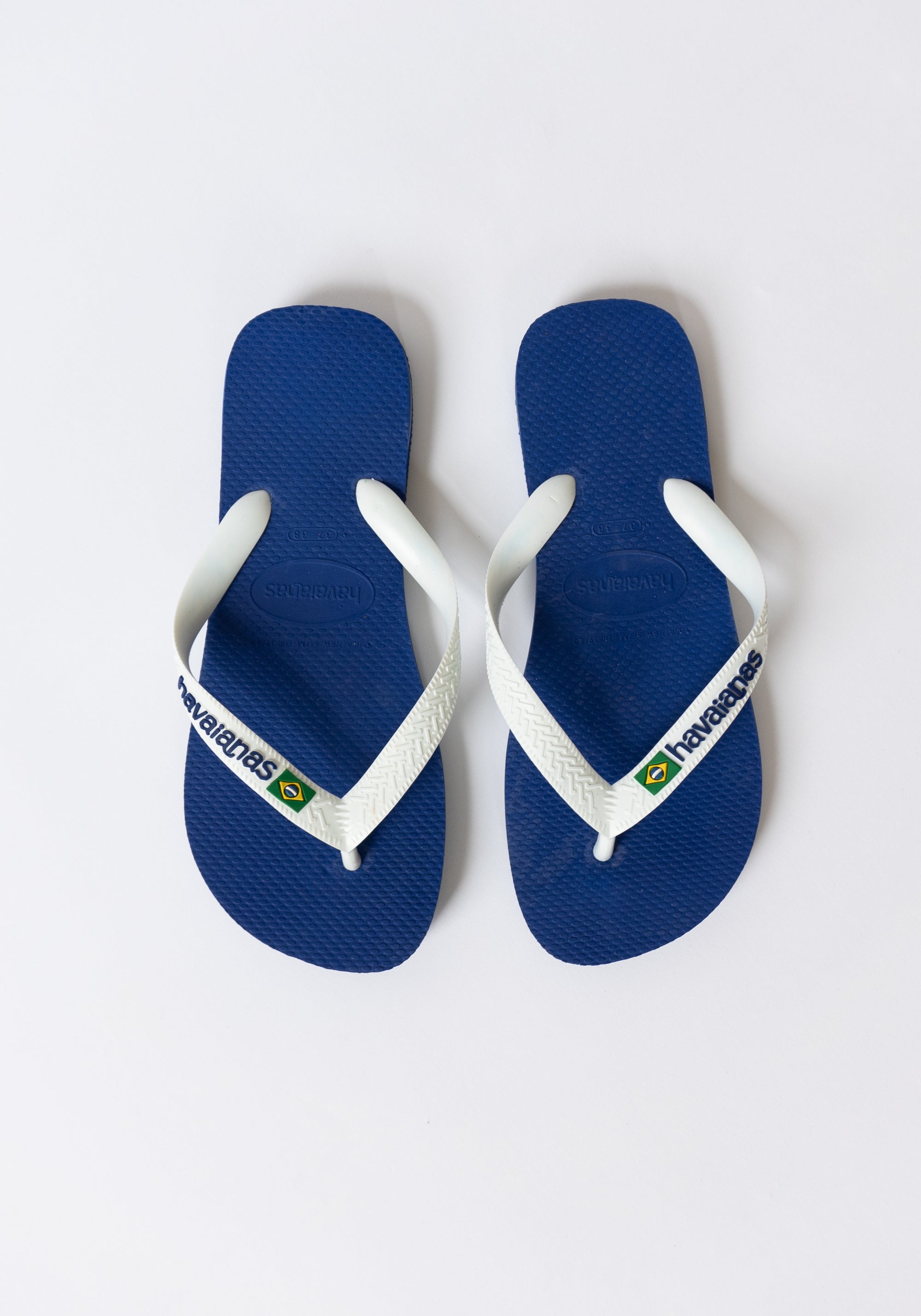 Brazil Flip Flop in Blue White