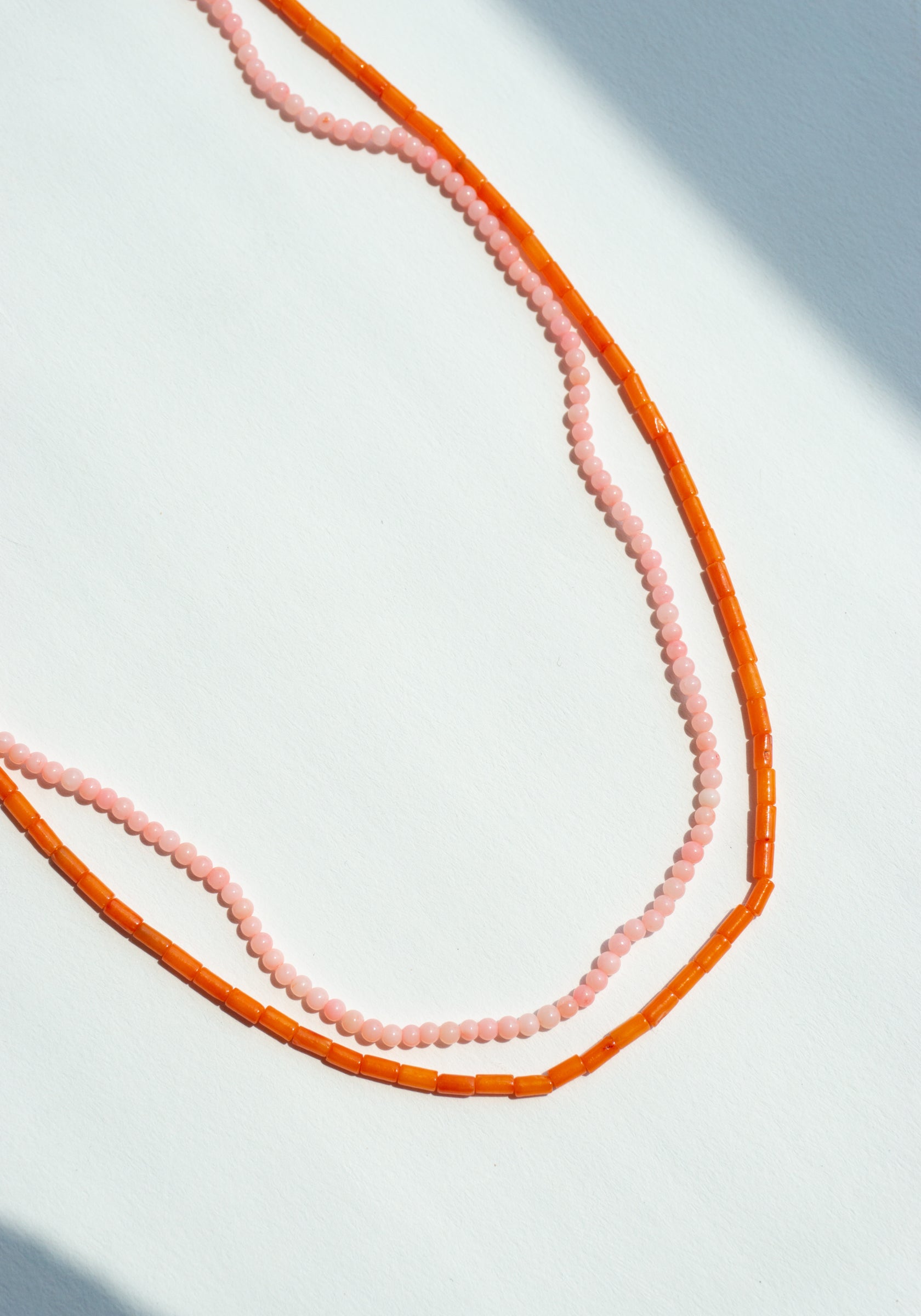 Hermina Athens Orange Tube Necklace