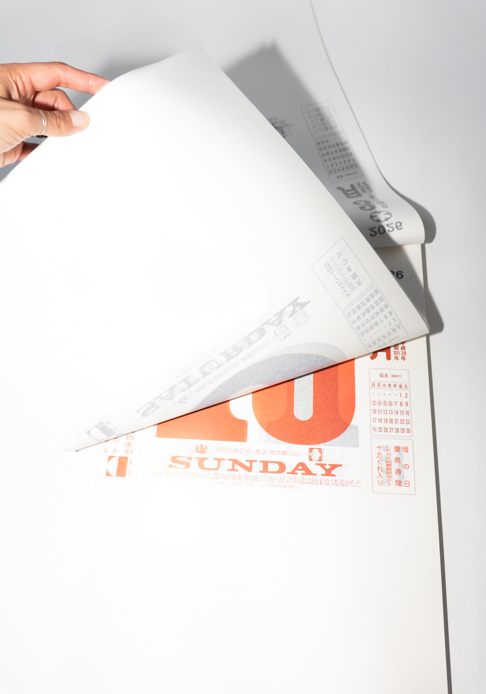 XL Japanese Daily Calendar #11 2026 Edition