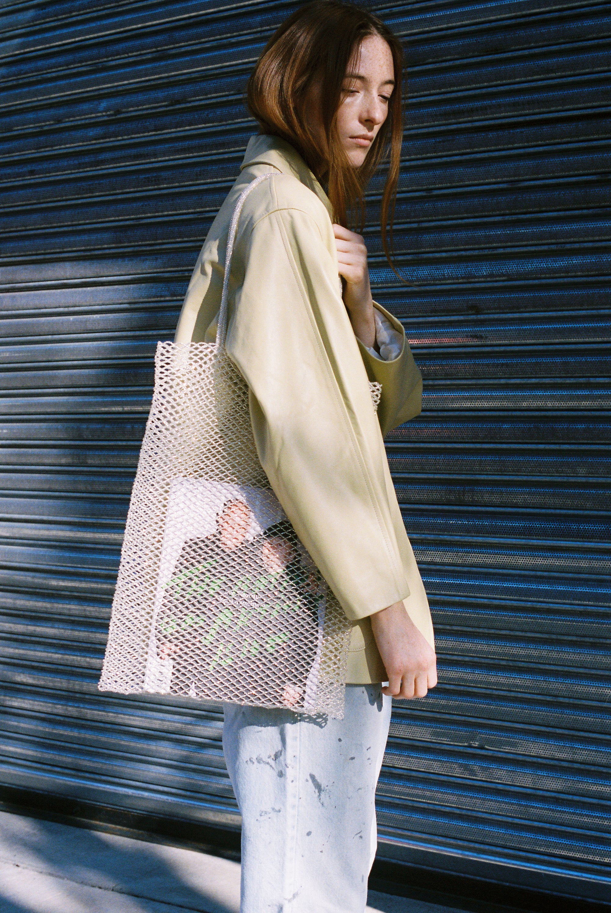 Nappa Leather Quinn Jacket in Butter