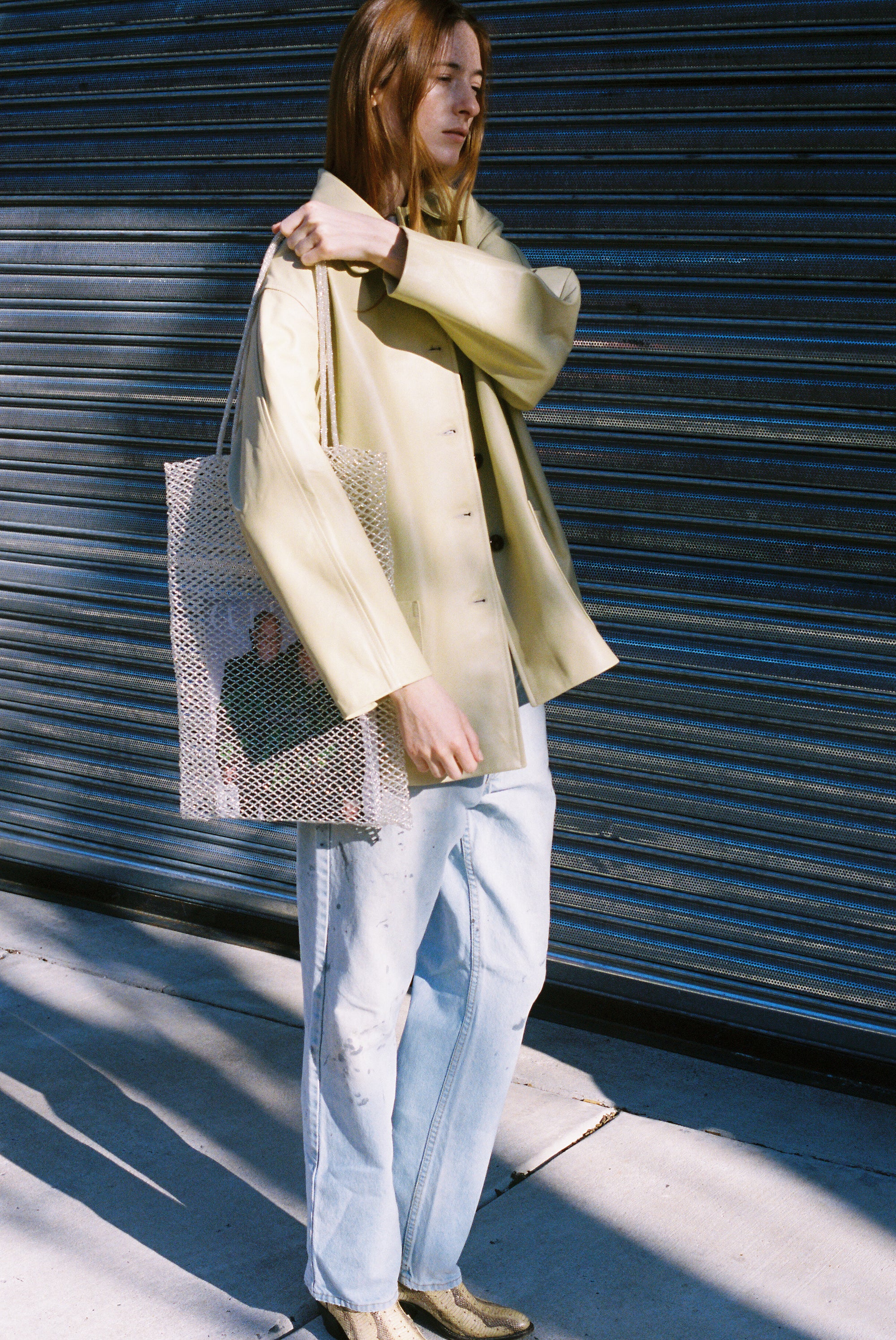 Nappa Leather Quinn Jacket in Butter