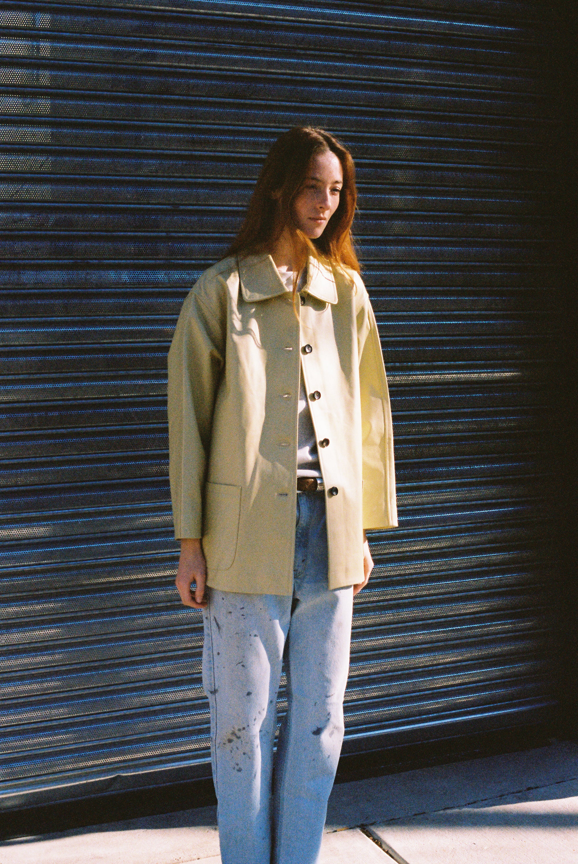 Nappa Leather Quinn Jacket in Butter