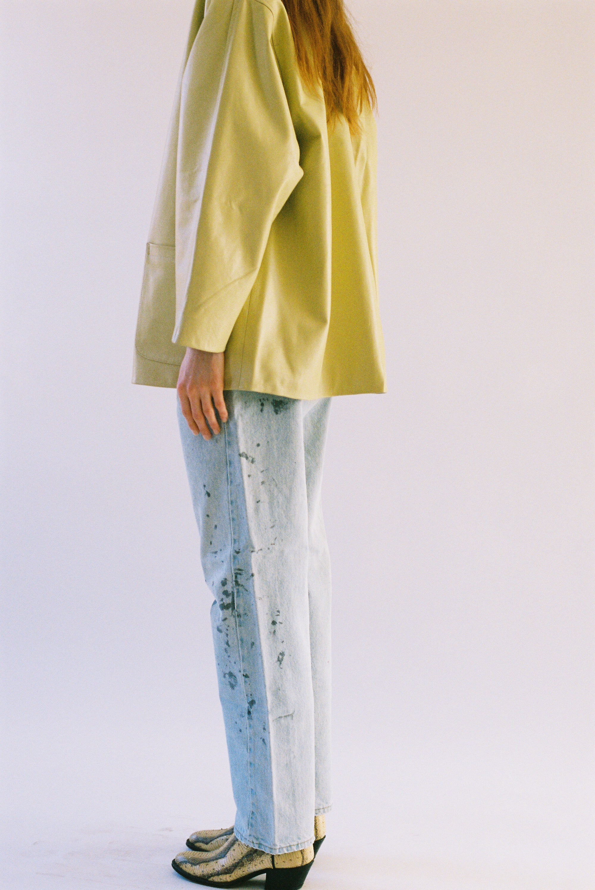 Nappa Leather Quinn Jacket in Butter