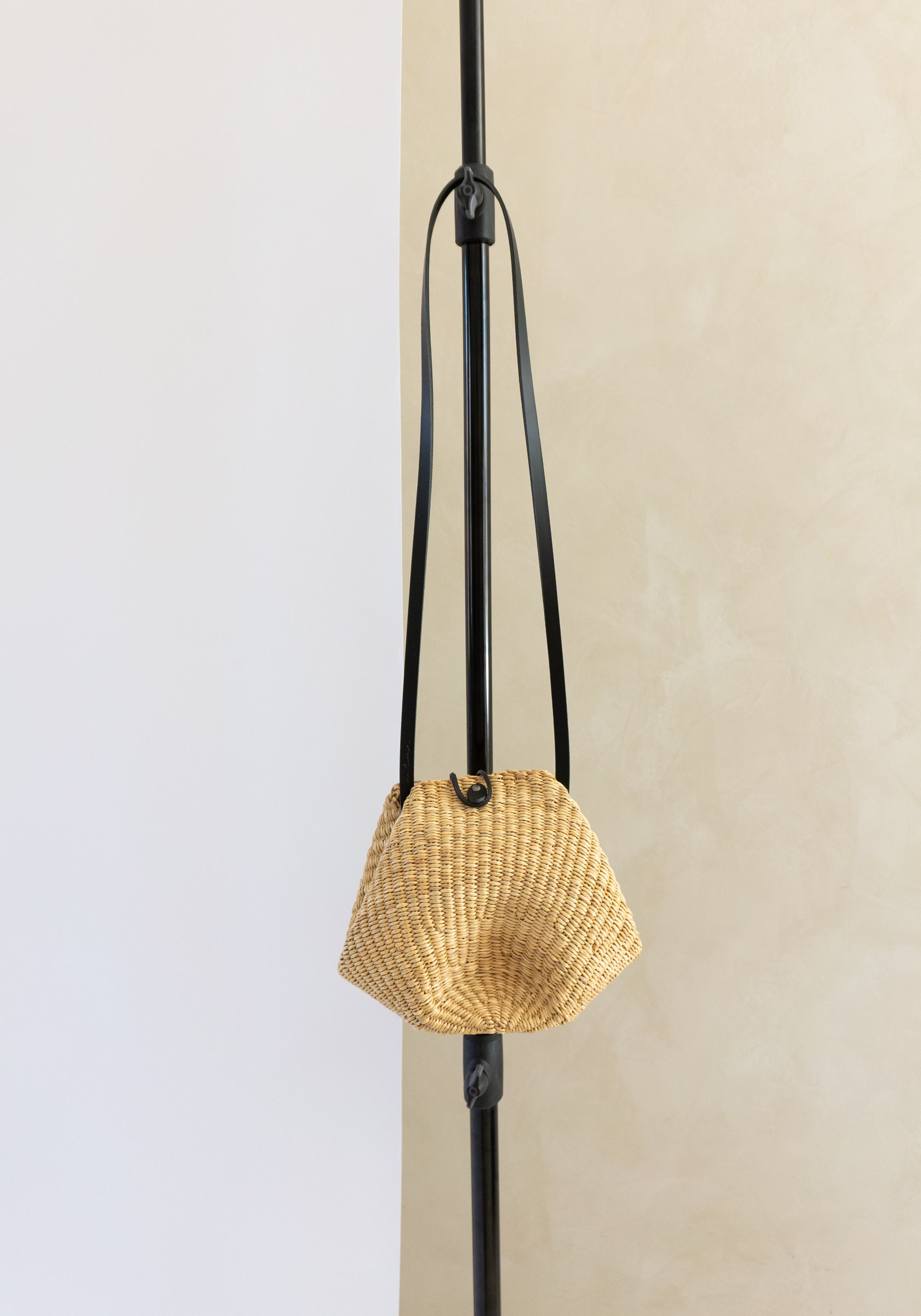 Ines Bressand Mini Shell Straw Bag No.14 in Natural