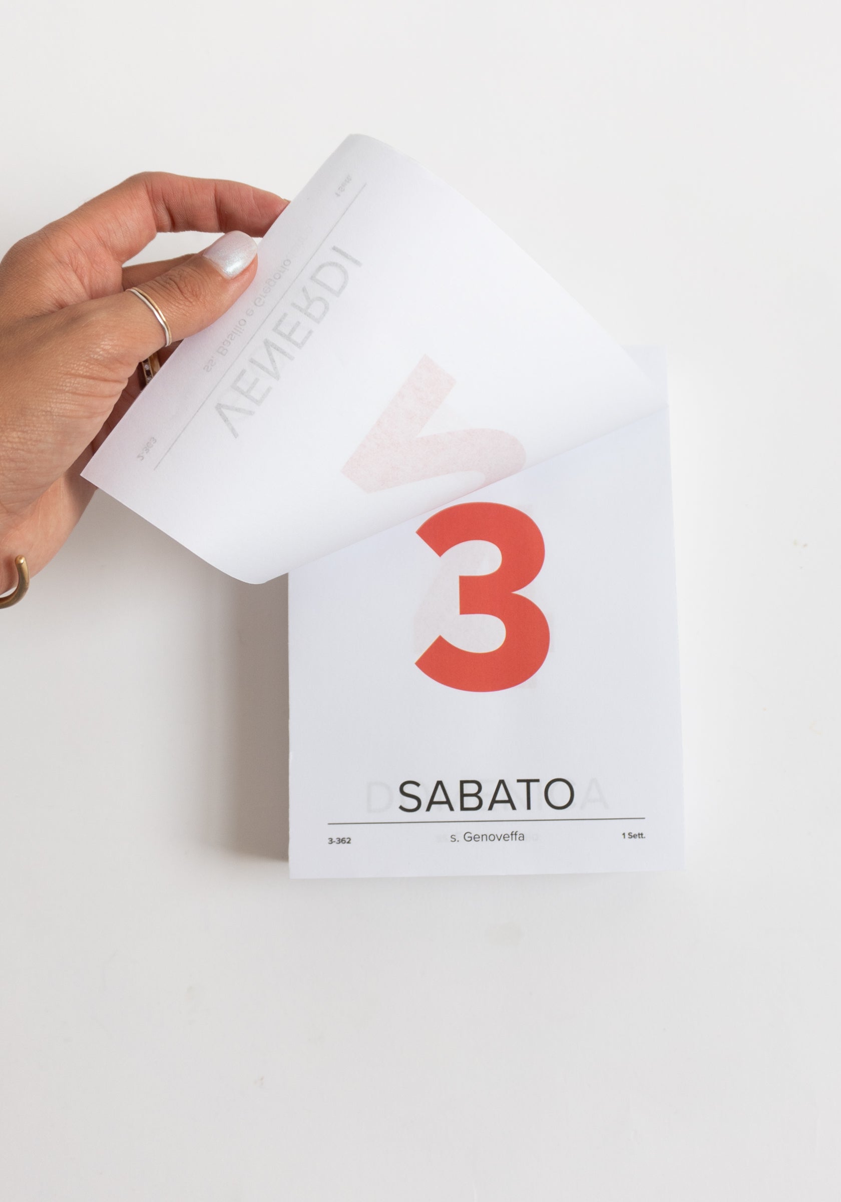 Italian Desk Calendar 2026