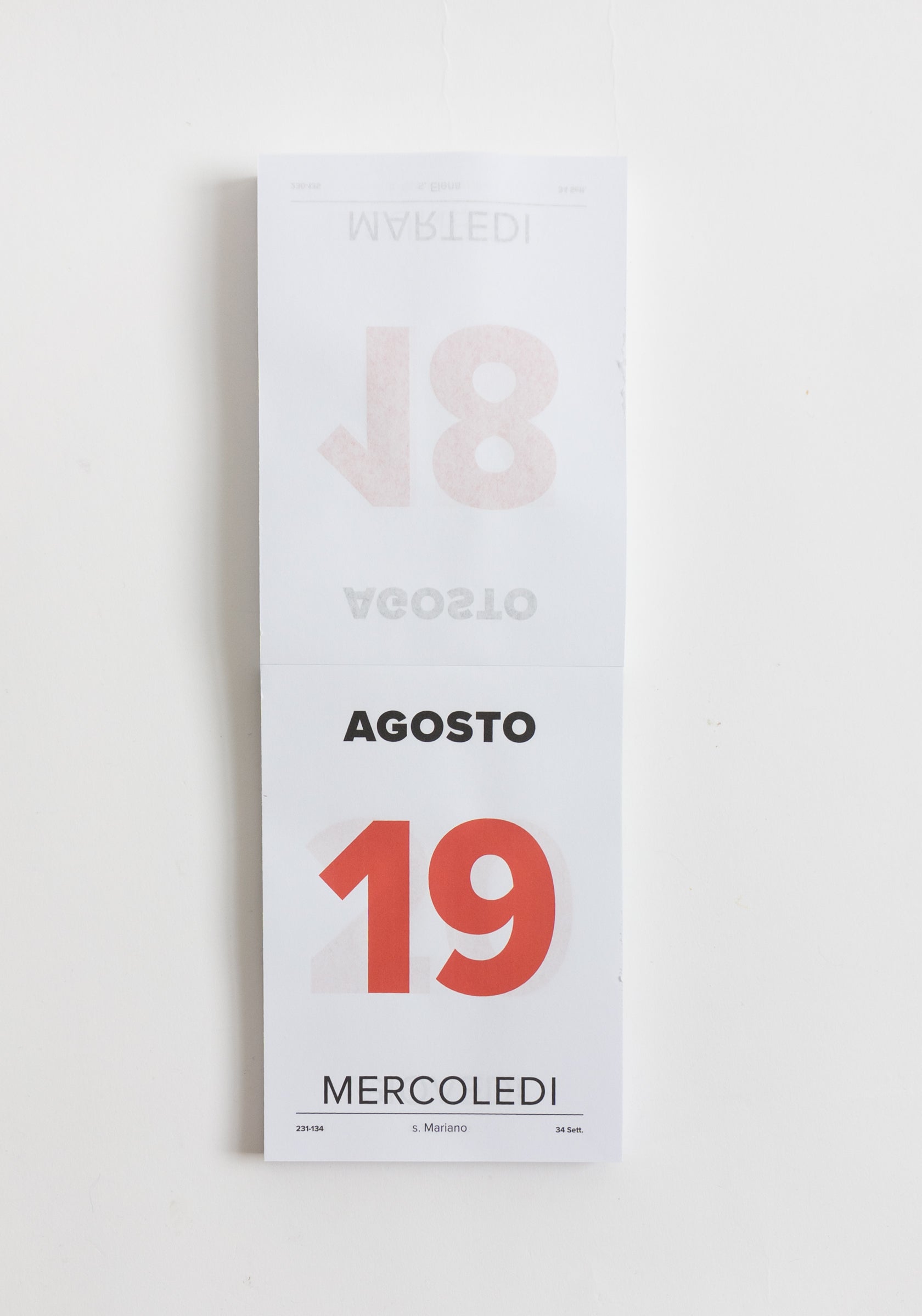 Italian Desk Calendar 2026