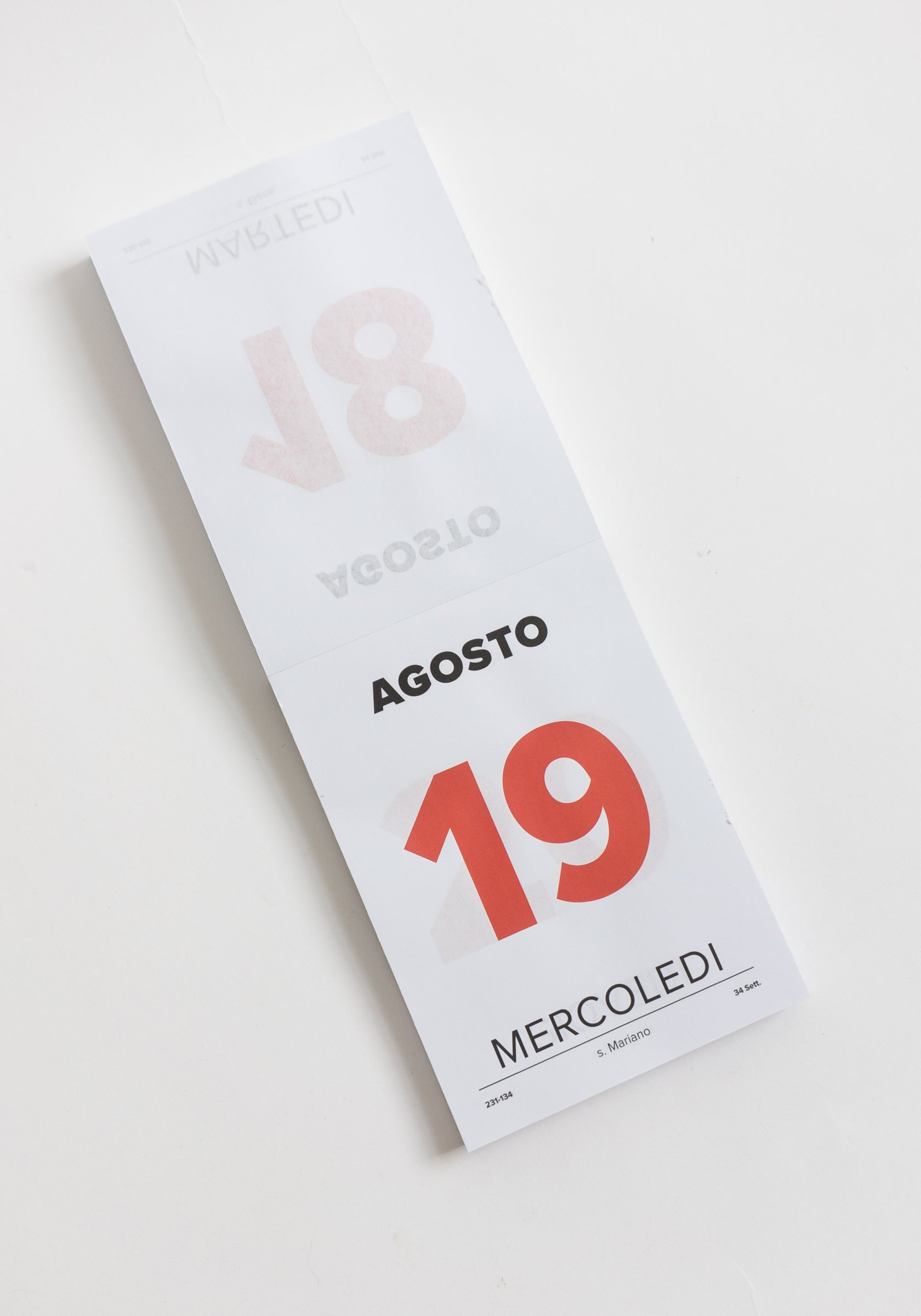 Italian Desk Calendar 2026