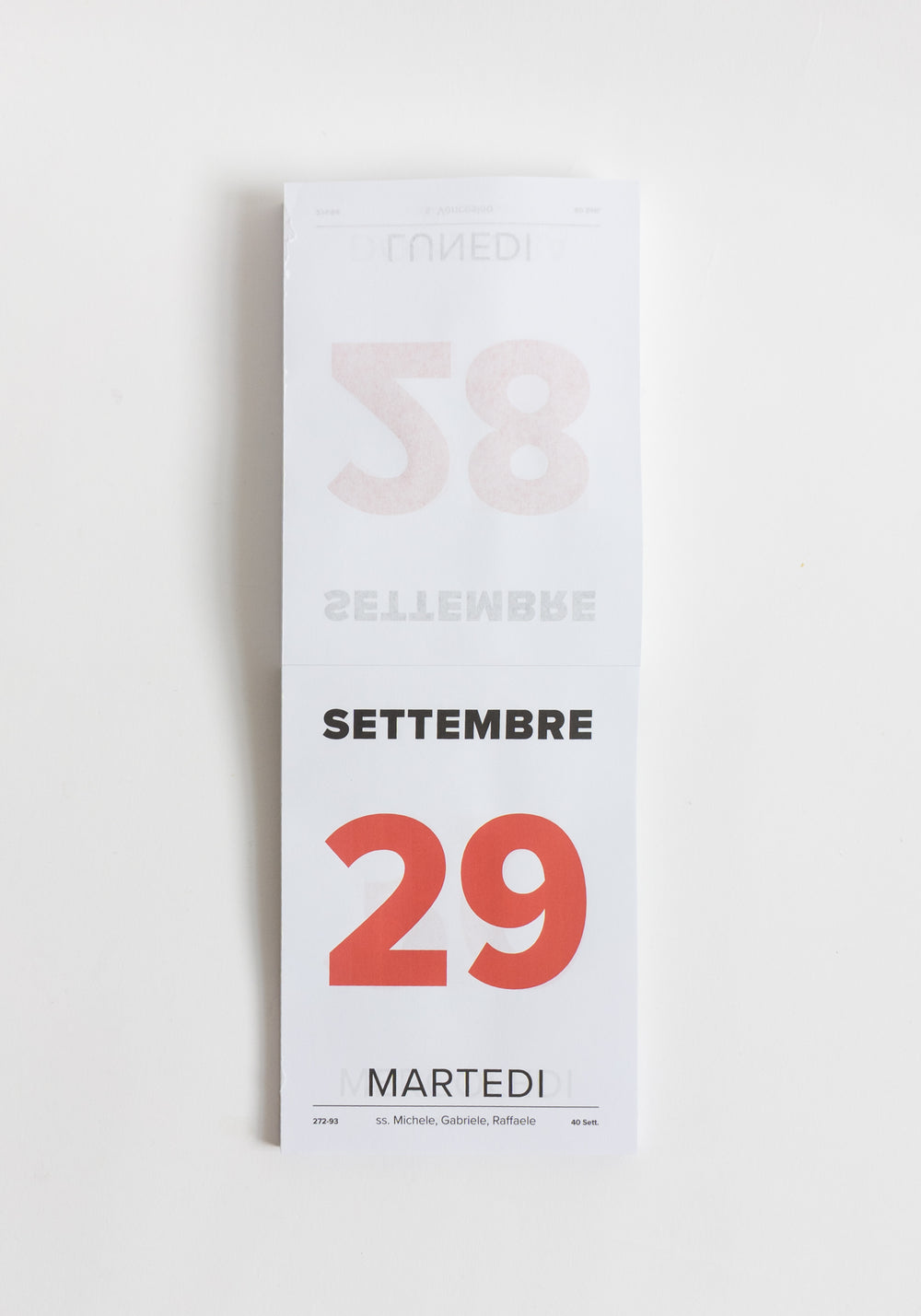 Italian Desk Calendar 2026