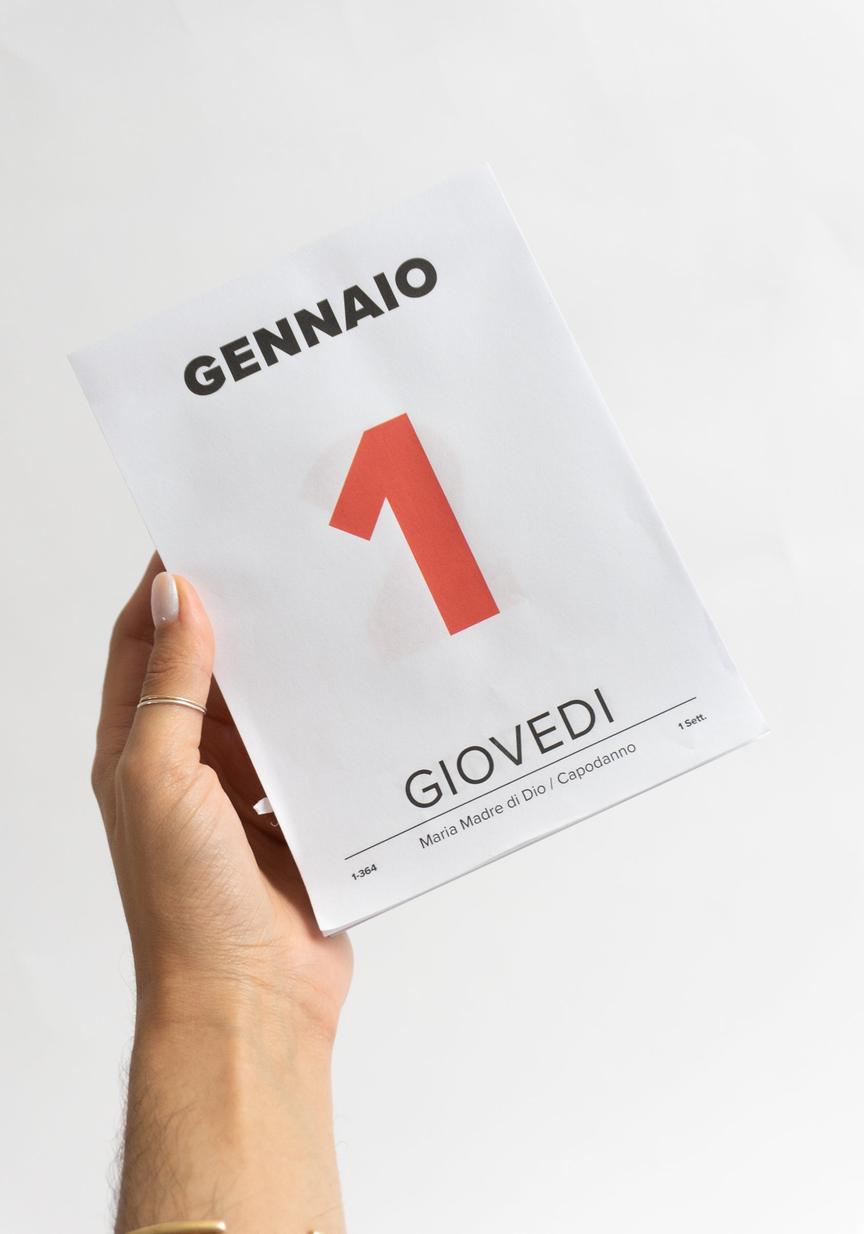 Italian Desk Calendar 2026