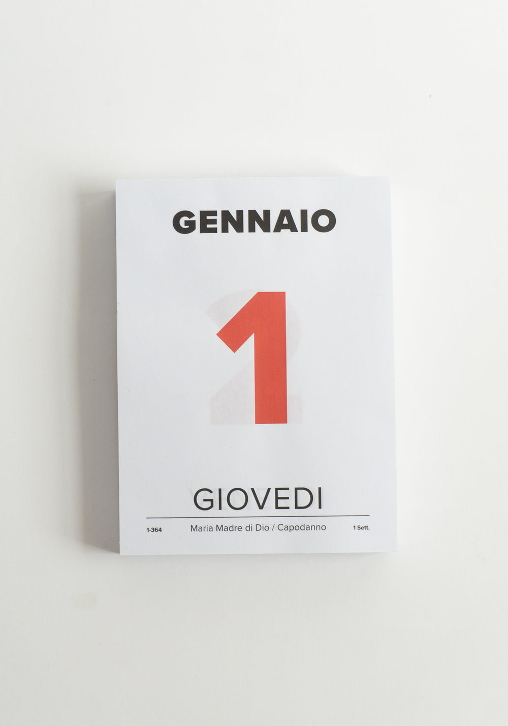 Italian Desk Calendar 2026