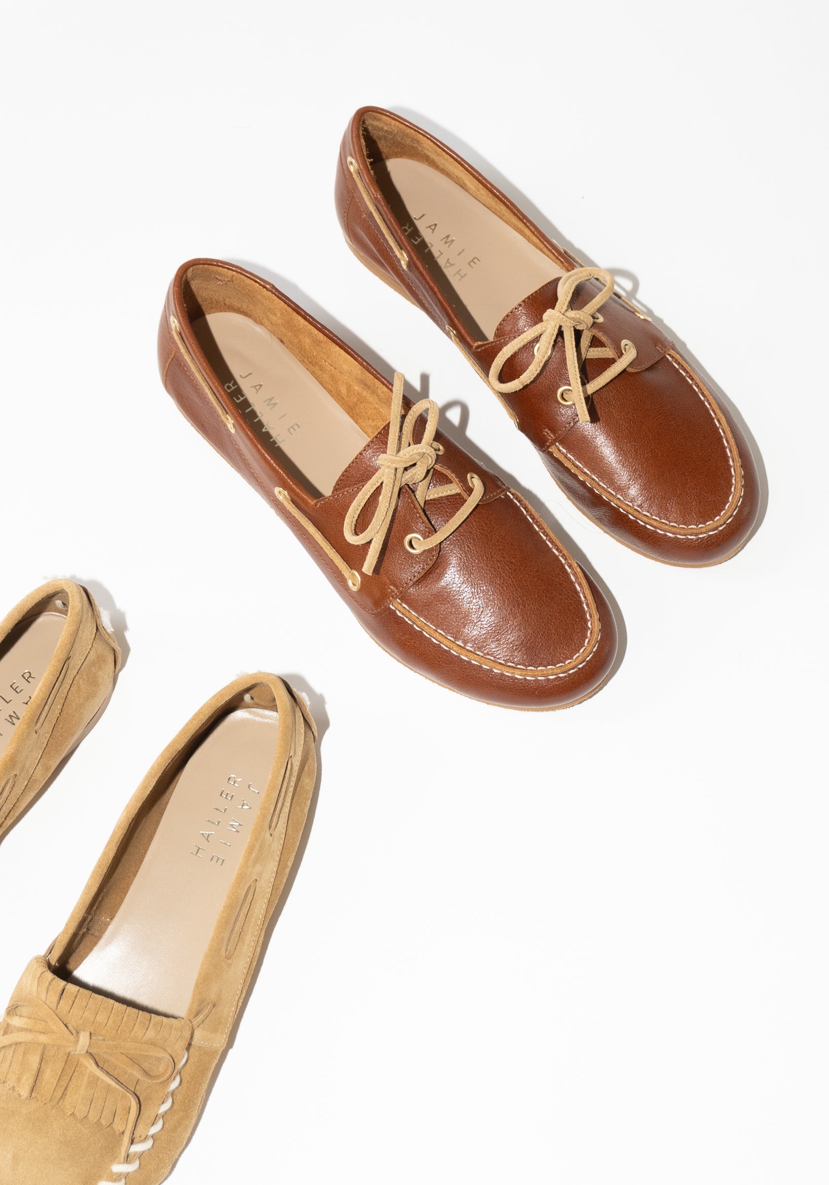 Jamie Haller Boat Loafer in Brown