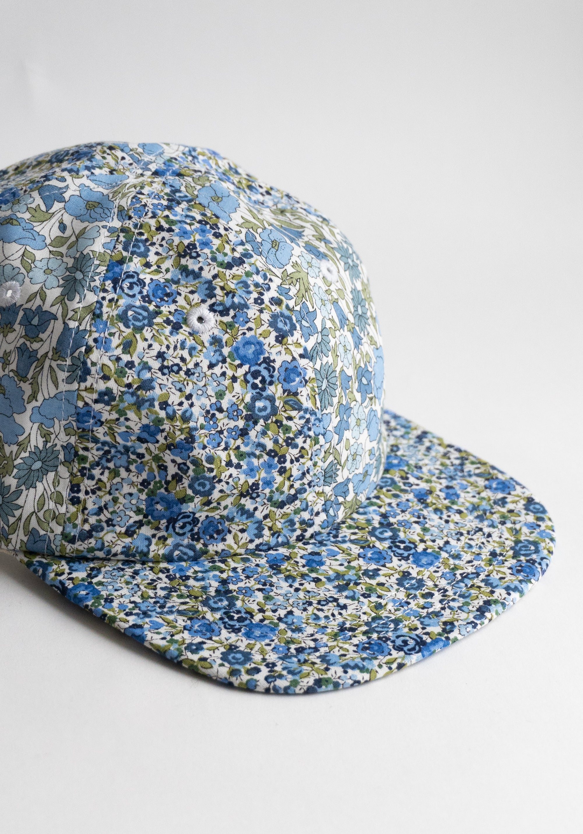 KasMaria Blue Floral Baseball Hat