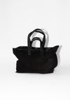 Tote in Black Suede
