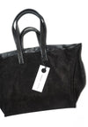 Tote in Black Suede