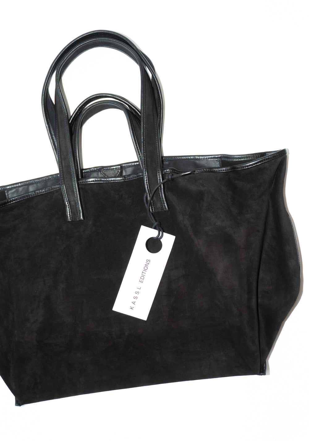 Tote in Black Suede
