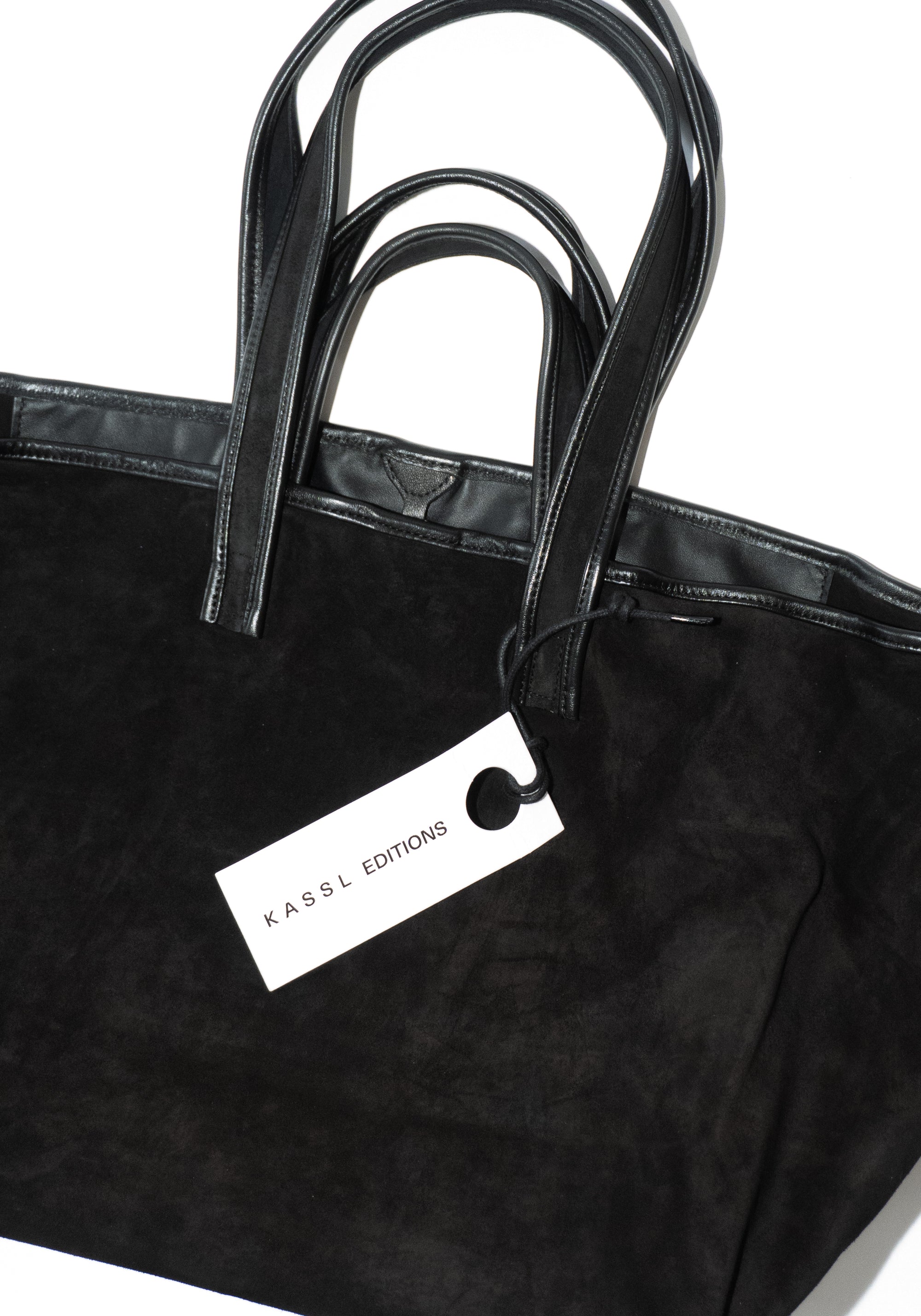 Tote in Black Suede