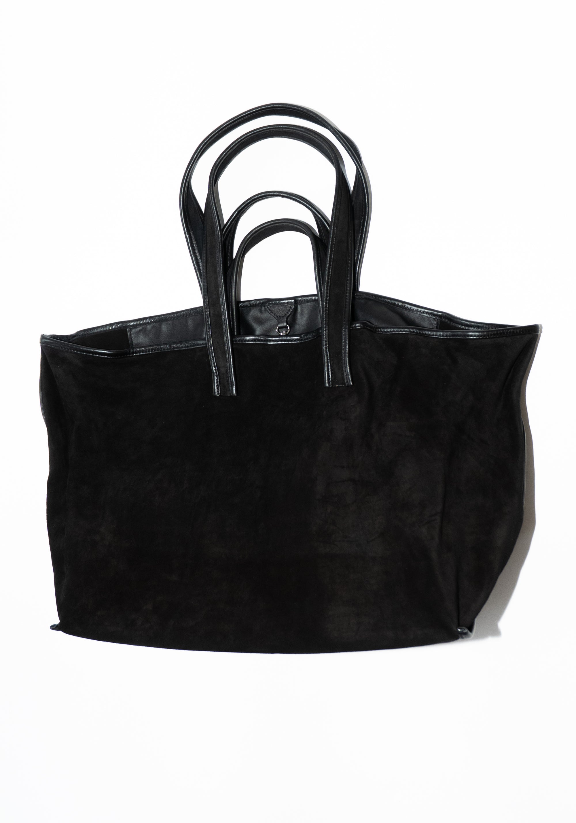 Tote in Black Suede
