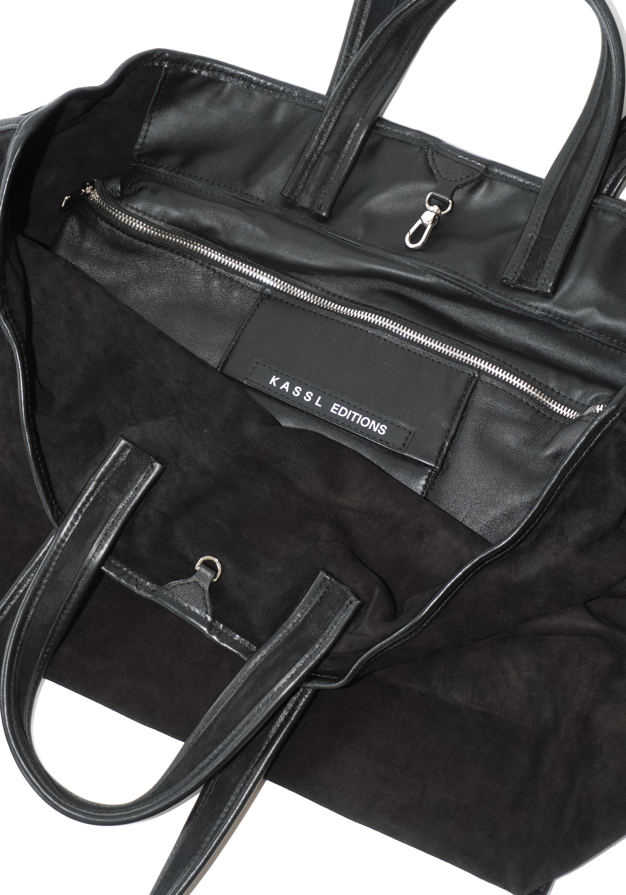 Tote in Black Suede