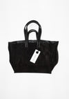 Tote in Black Suede