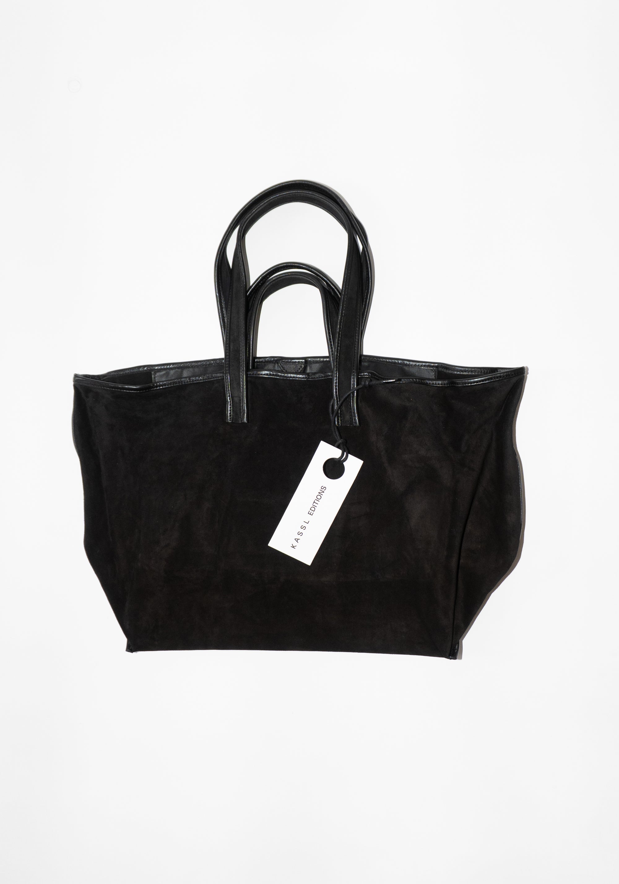 Tote in Black Suede