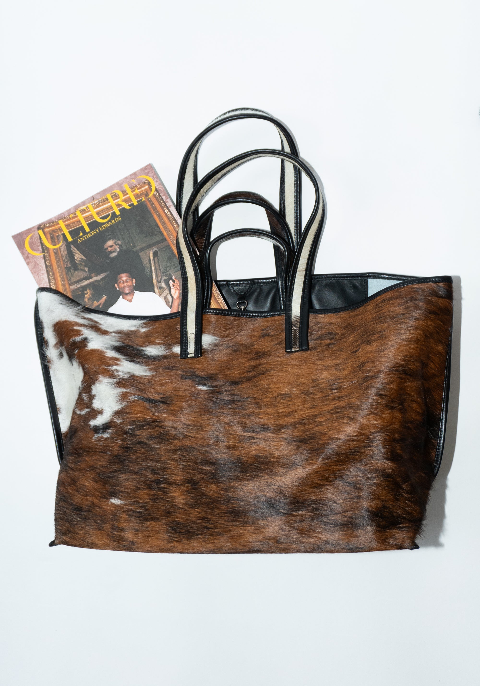 Tote in Cow Print