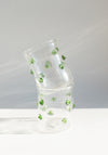 Kiliim Green Polka Dotted Handblown Glass Cup