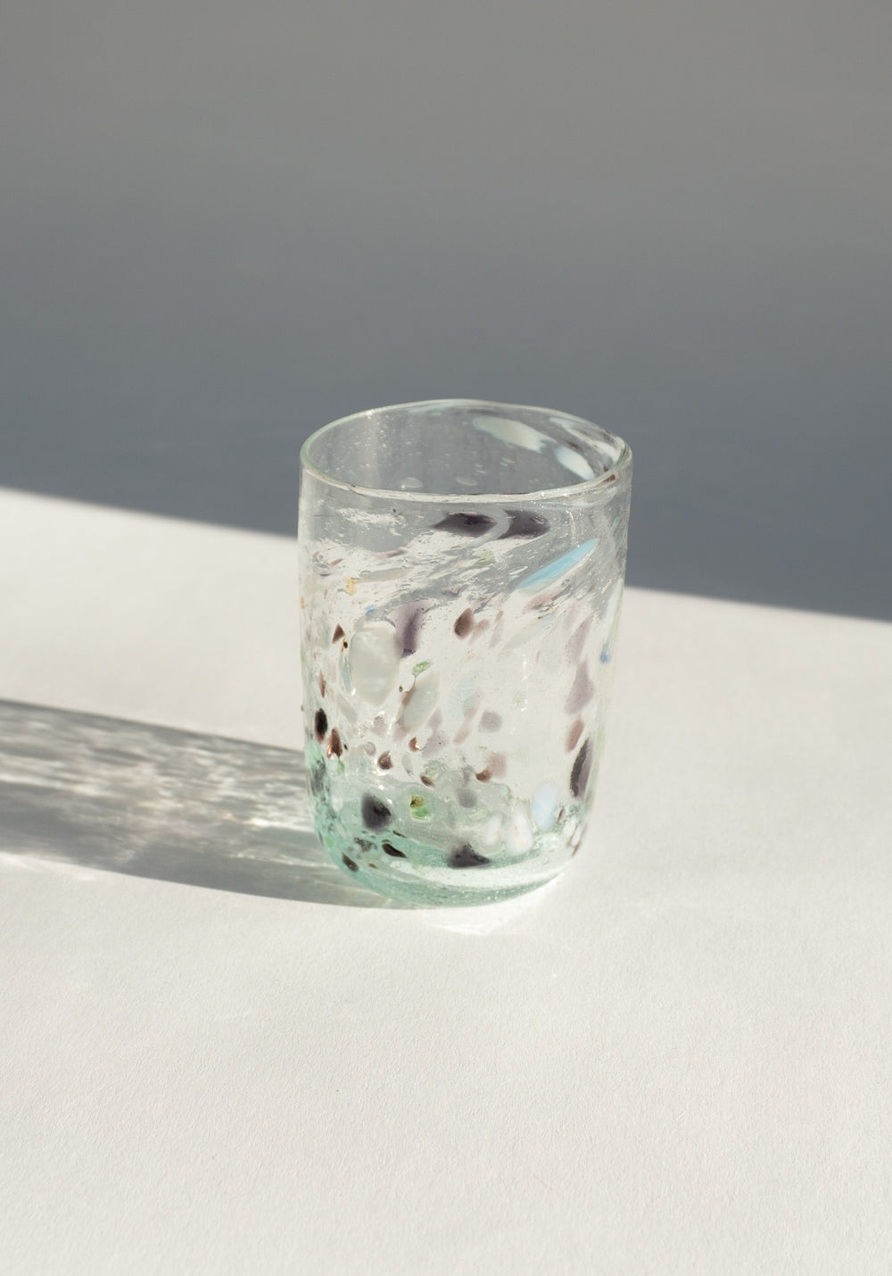 Marbled Handblown Glass Cup