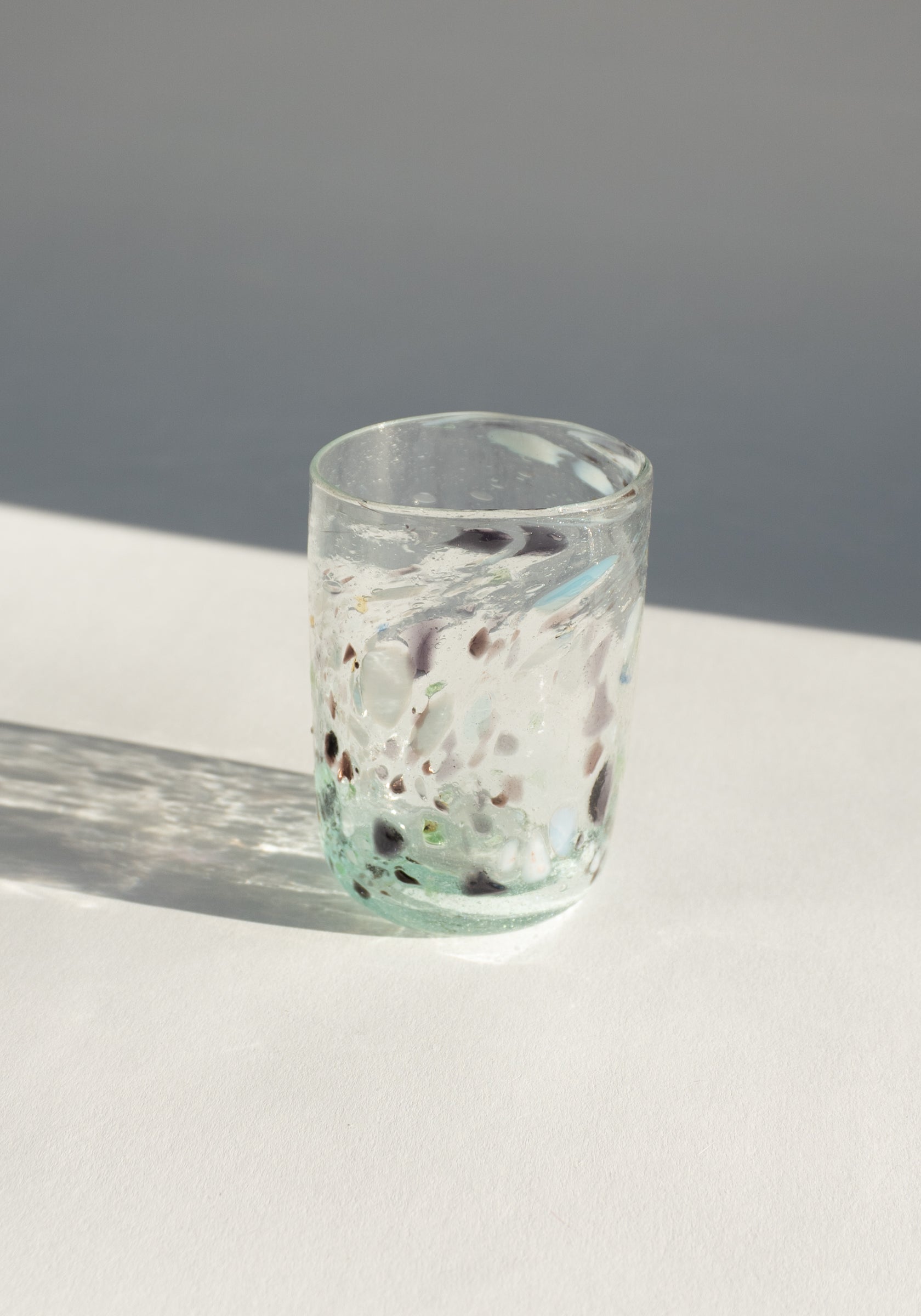 Marbled Handblown Glass Cup