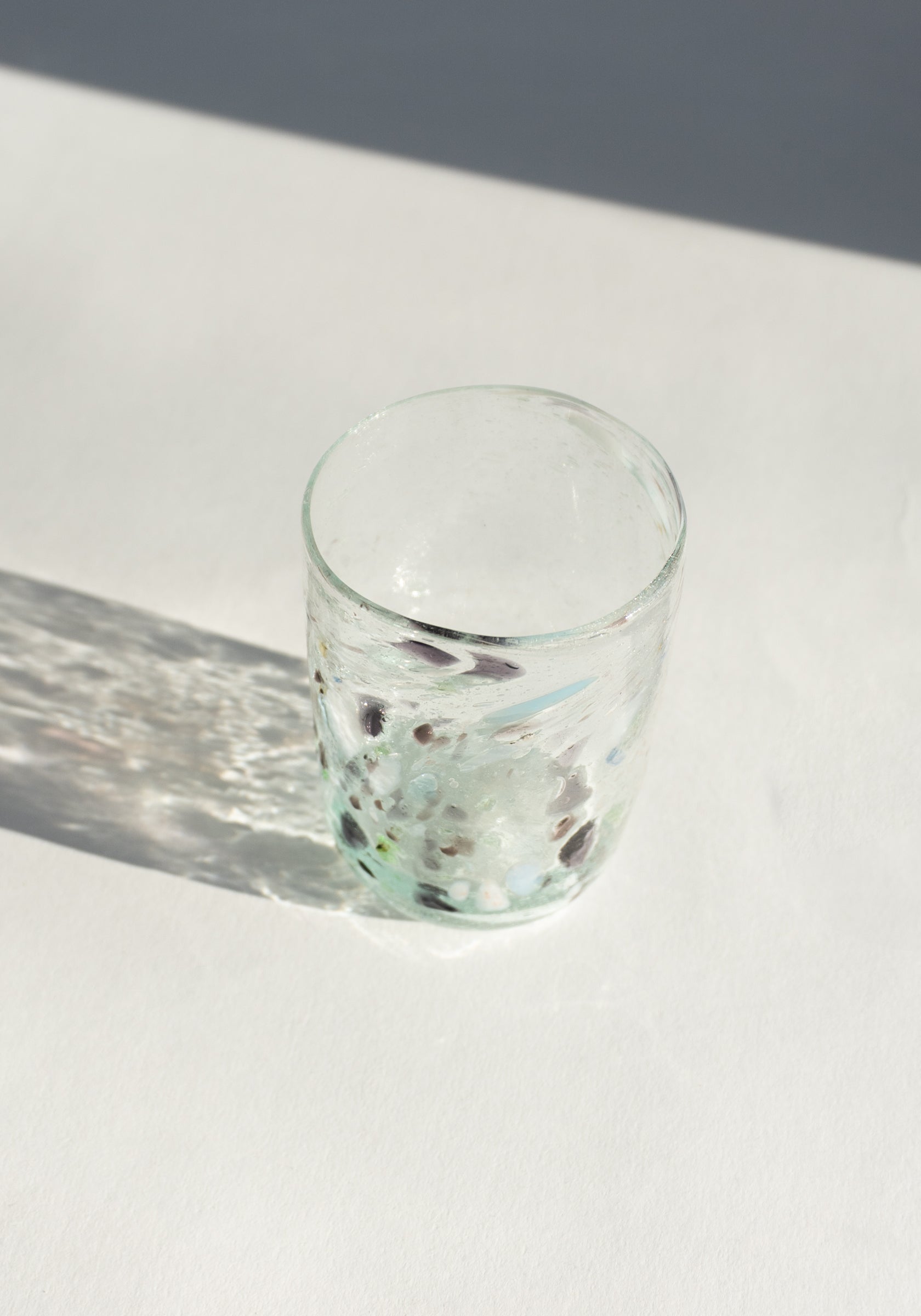 Marbled Handblown Glass Cup