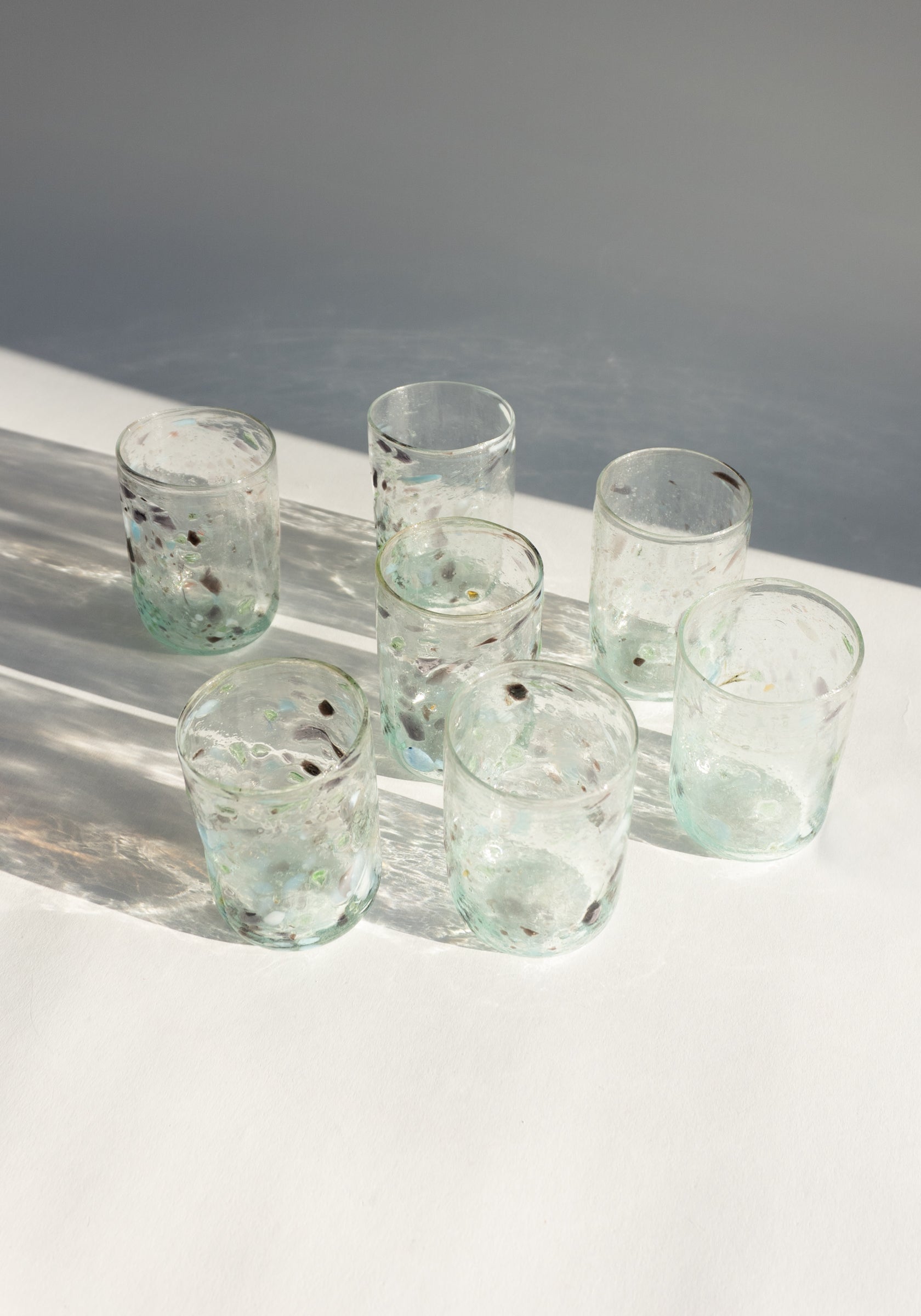 Marbled Handblown Glass Cup