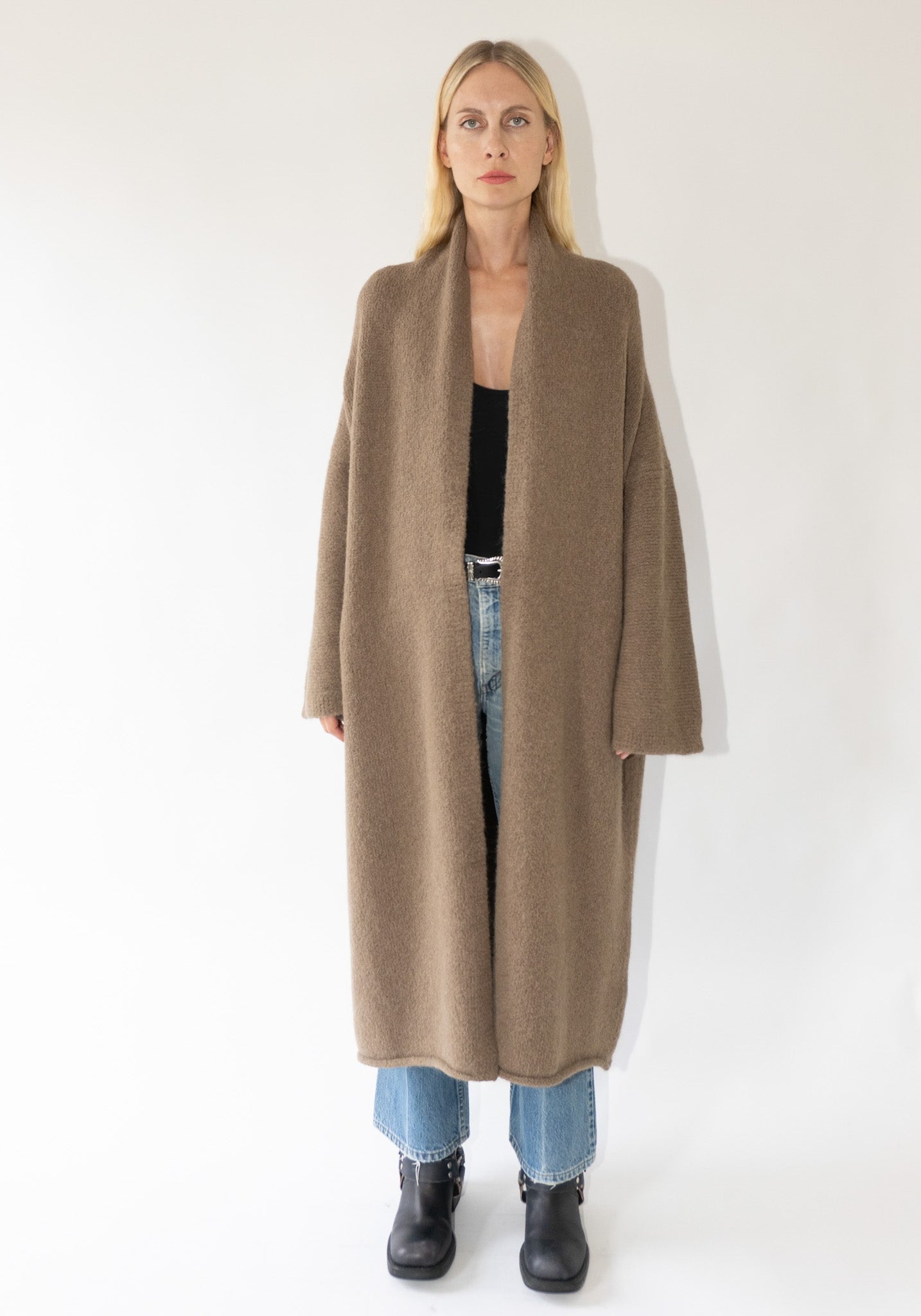 Lauren Manoogian Long Shaw Cardigan in Tobacco