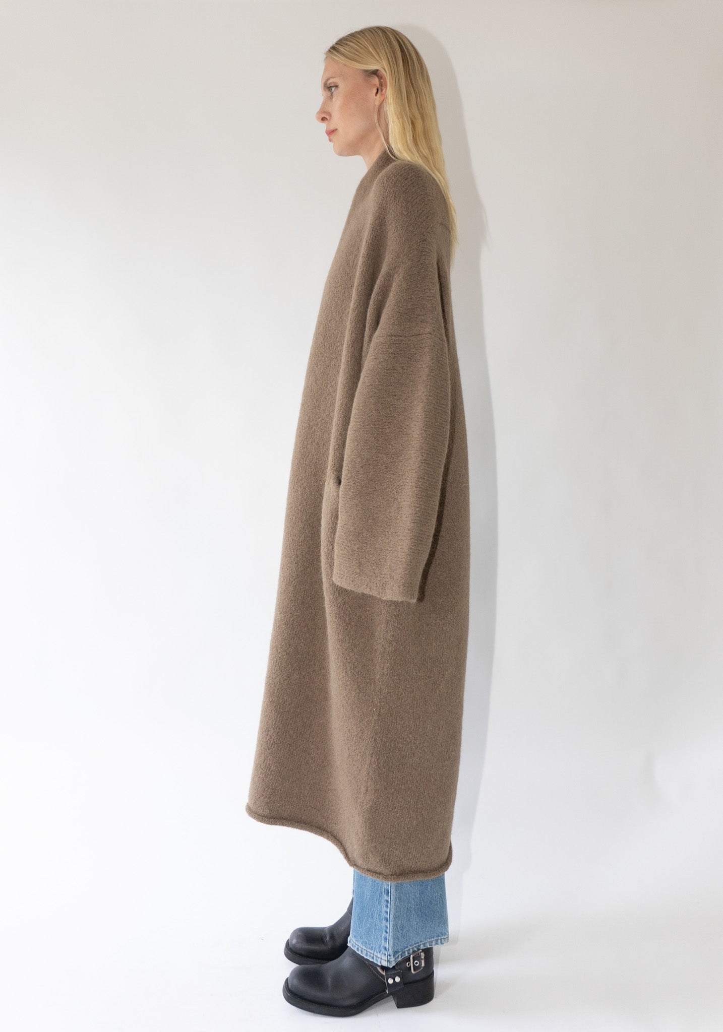 Lauren Manoogian Long Shaw Cardigan in Tobacco