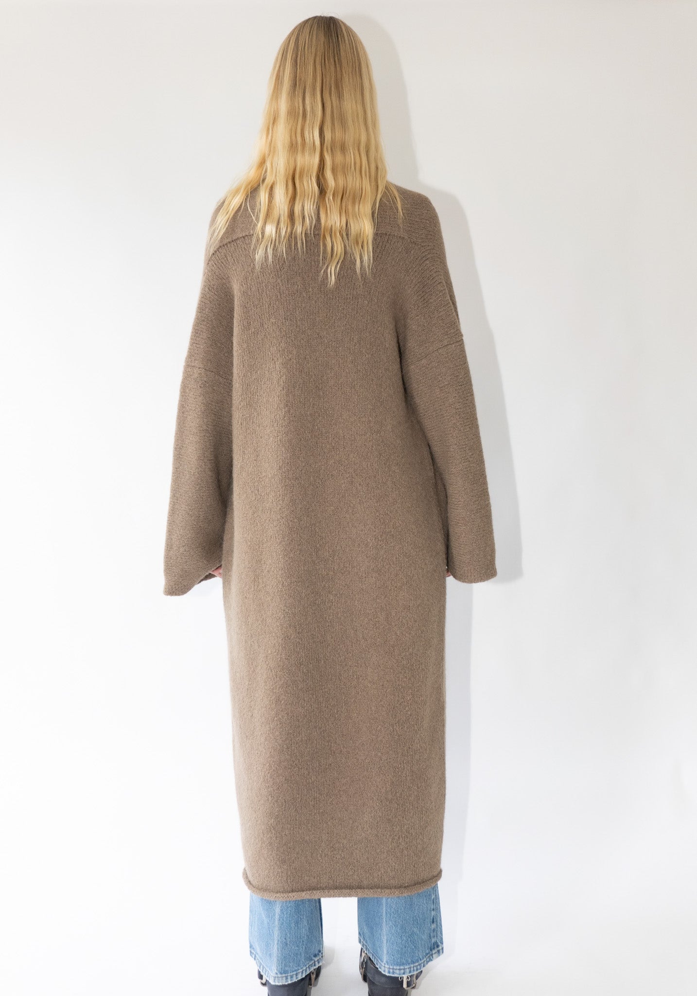 Lauren Manoogian Long Shaw Cardigan in Tobacco