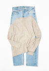 Askew Boatneck Sweater in Oatmeal