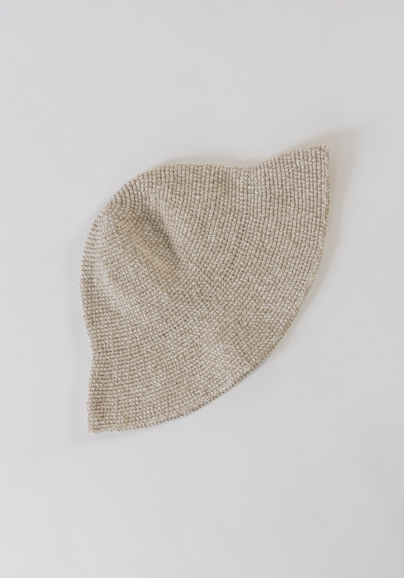 Lauren Manoogian Crochet Brim Hat in Bone Marl