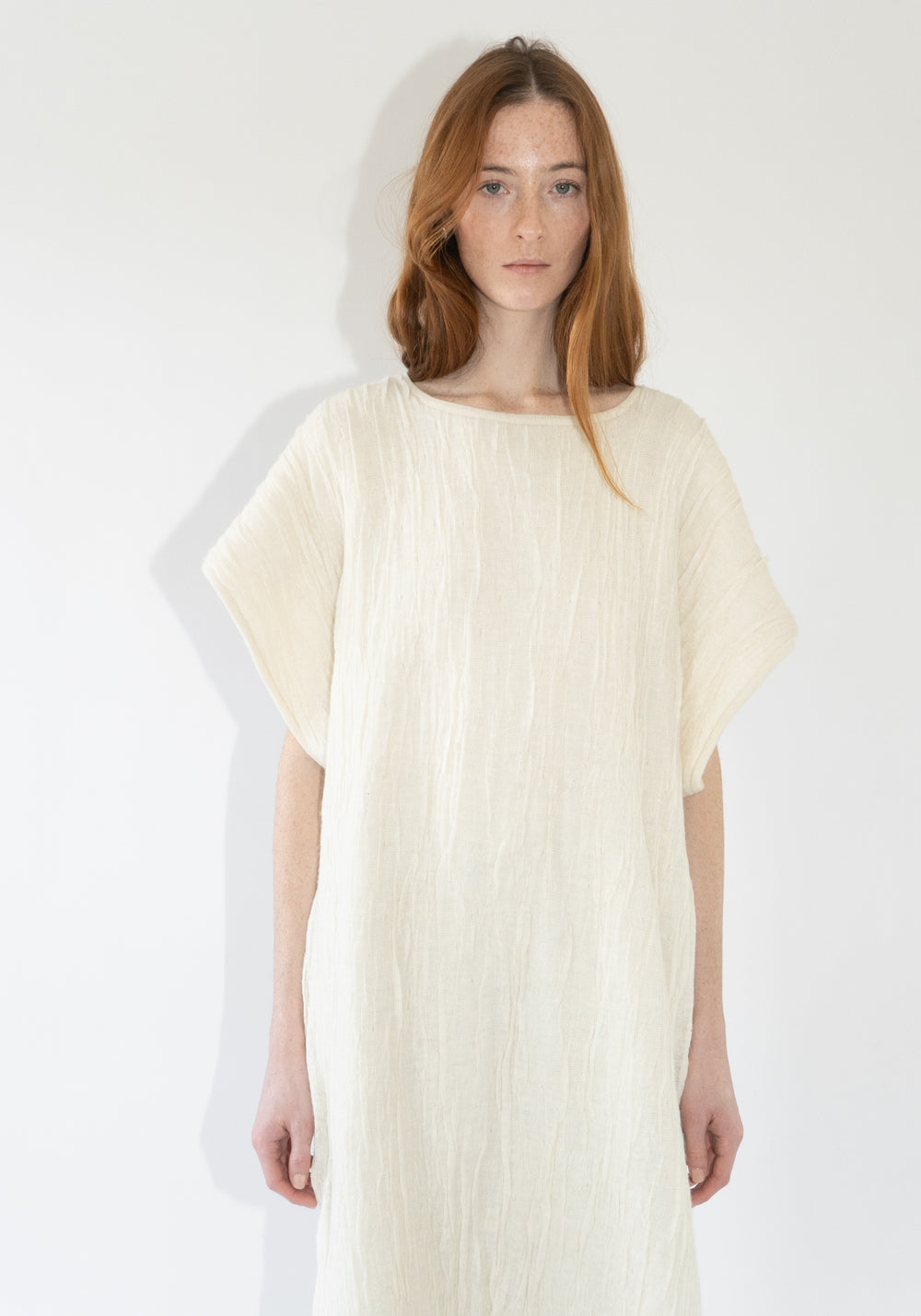 Gauze Caftan in Raw White