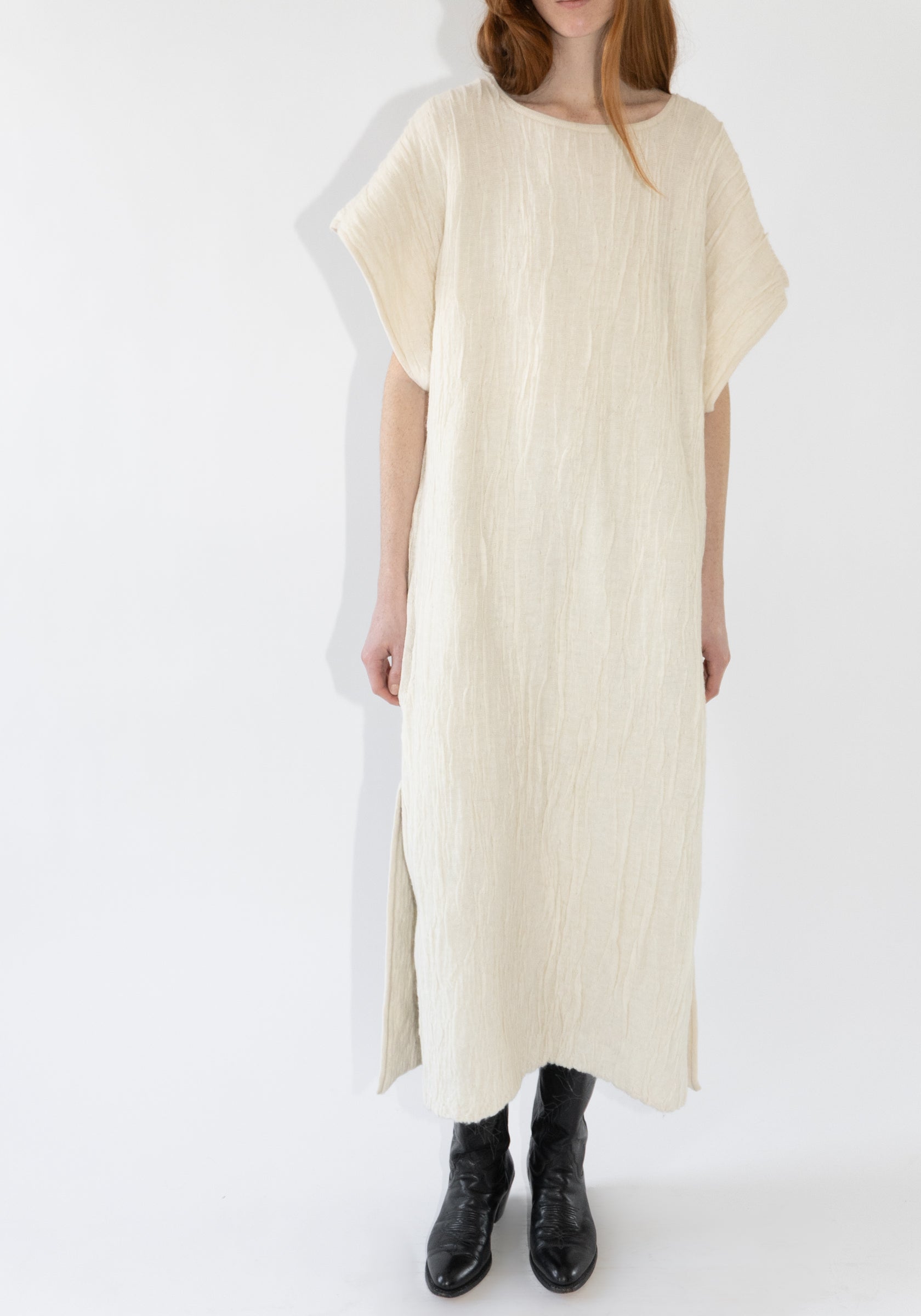 Gauze Caftan in Raw White