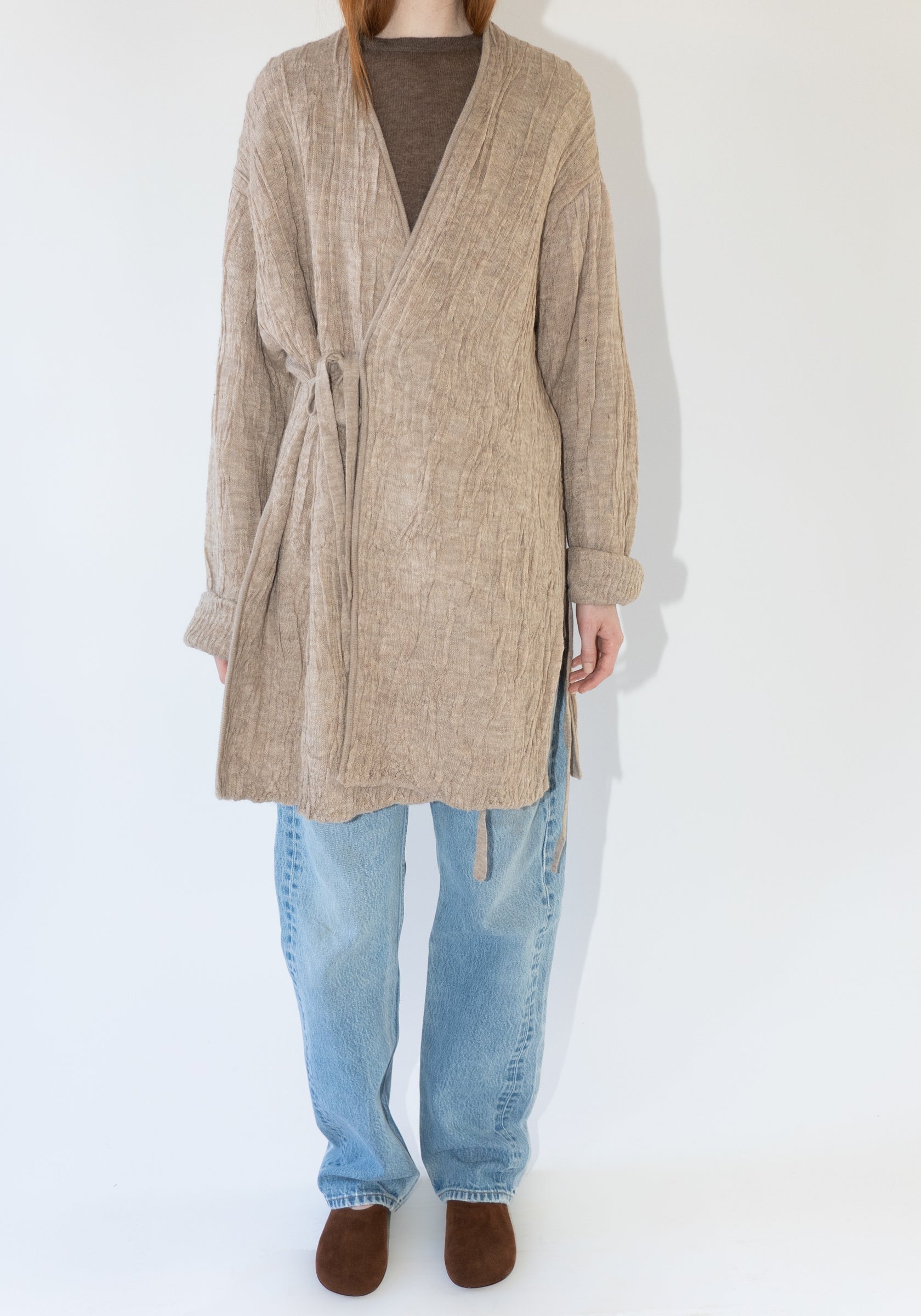 Gauze Cardigan in Oak