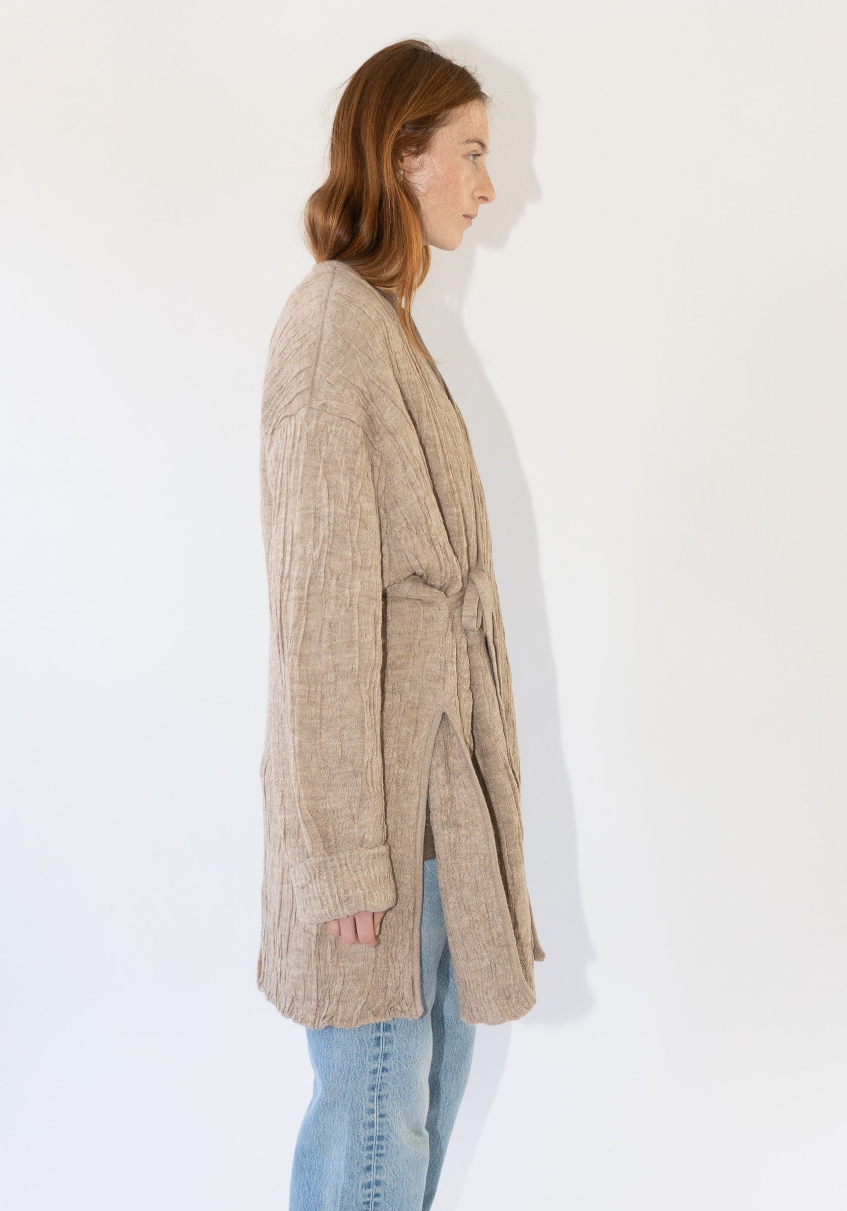 Gauze Cardigan in Oak