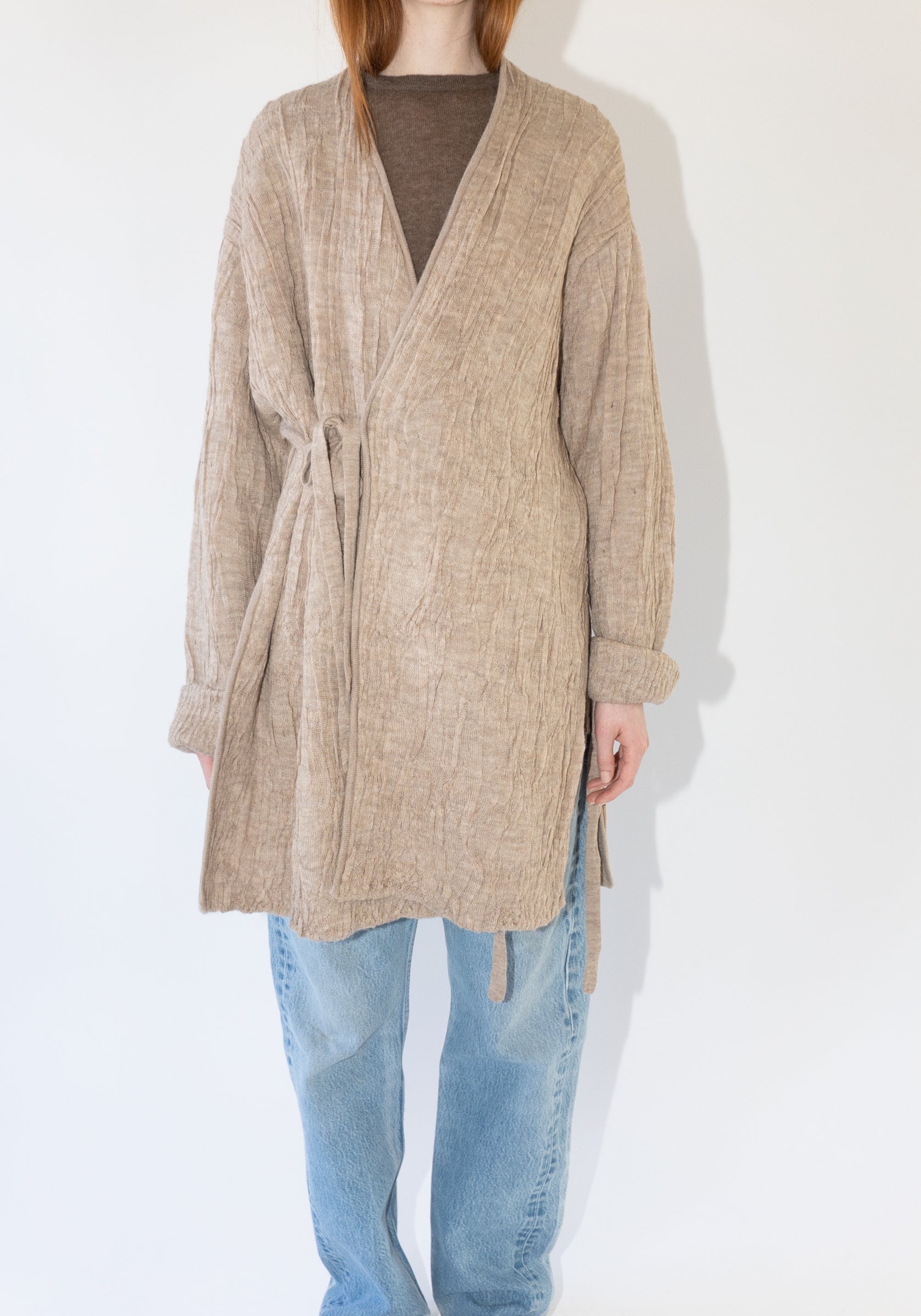 Gauze Cardigan in Oak