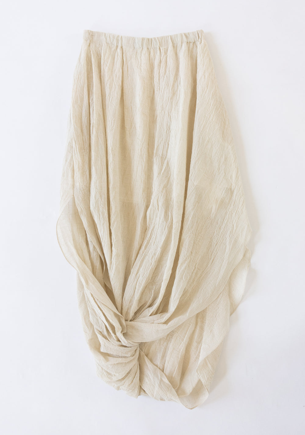 Lauren Manoogian Gauze Twist Skirt in Muslin