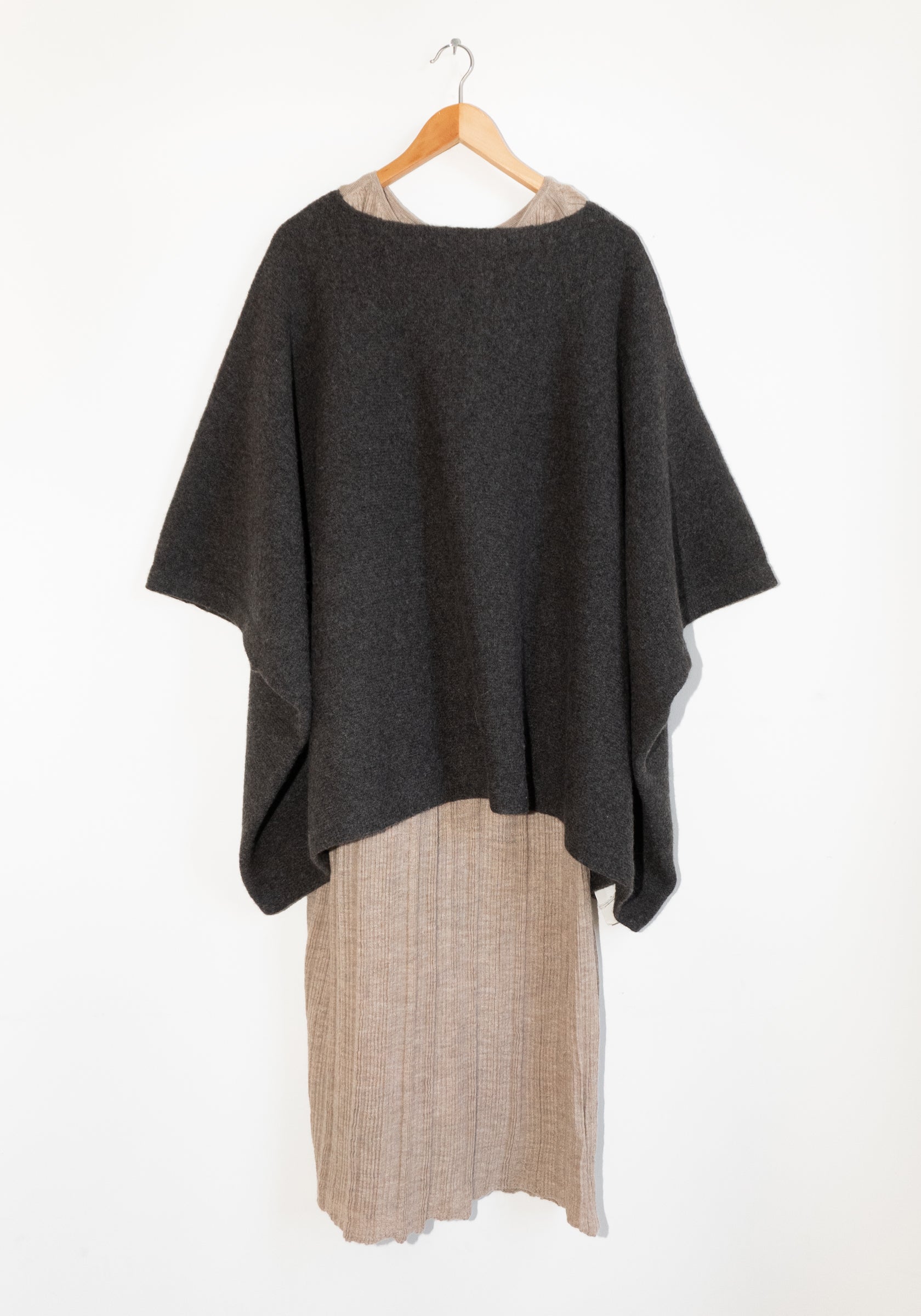 Lauren Manoogian Horizontal Poncho in Blackened