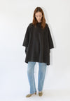 Horizontal Poncho in Blackened