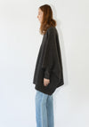 Horizontal Poncho in Blackened