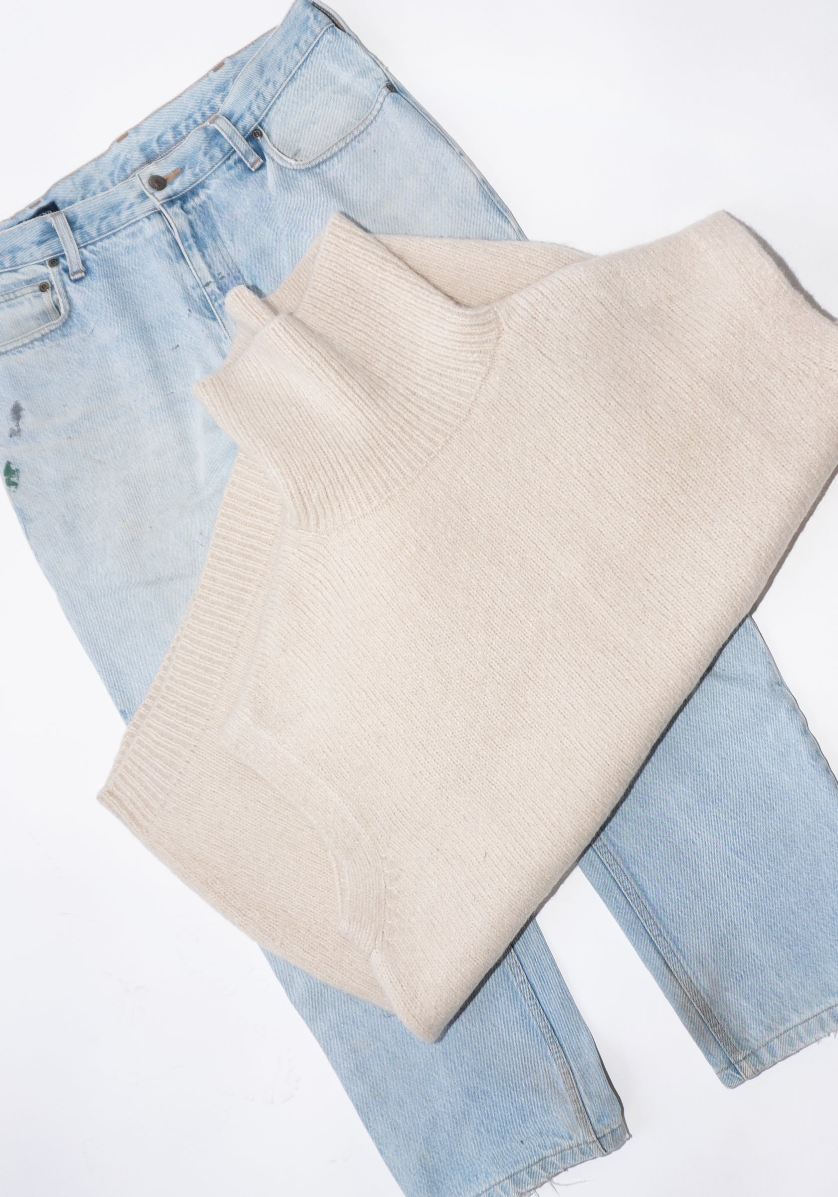 Loft Turtleneck in Vintage Cream