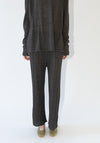 Plisse Pants in Blackened