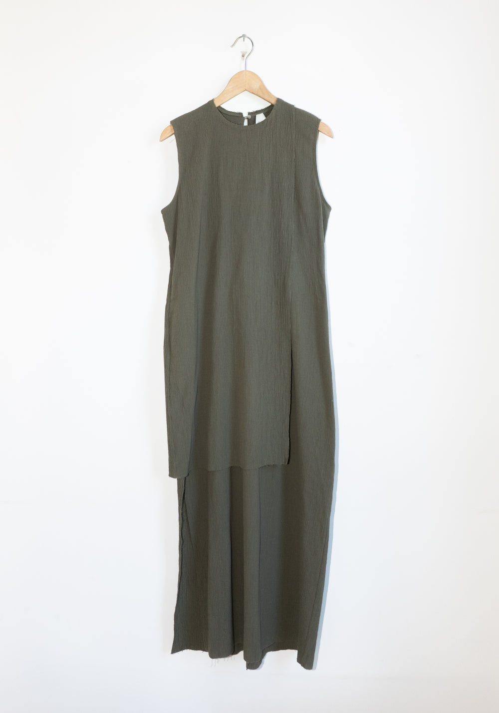 Lauren Manoogian Raw Layer Dress in Clay